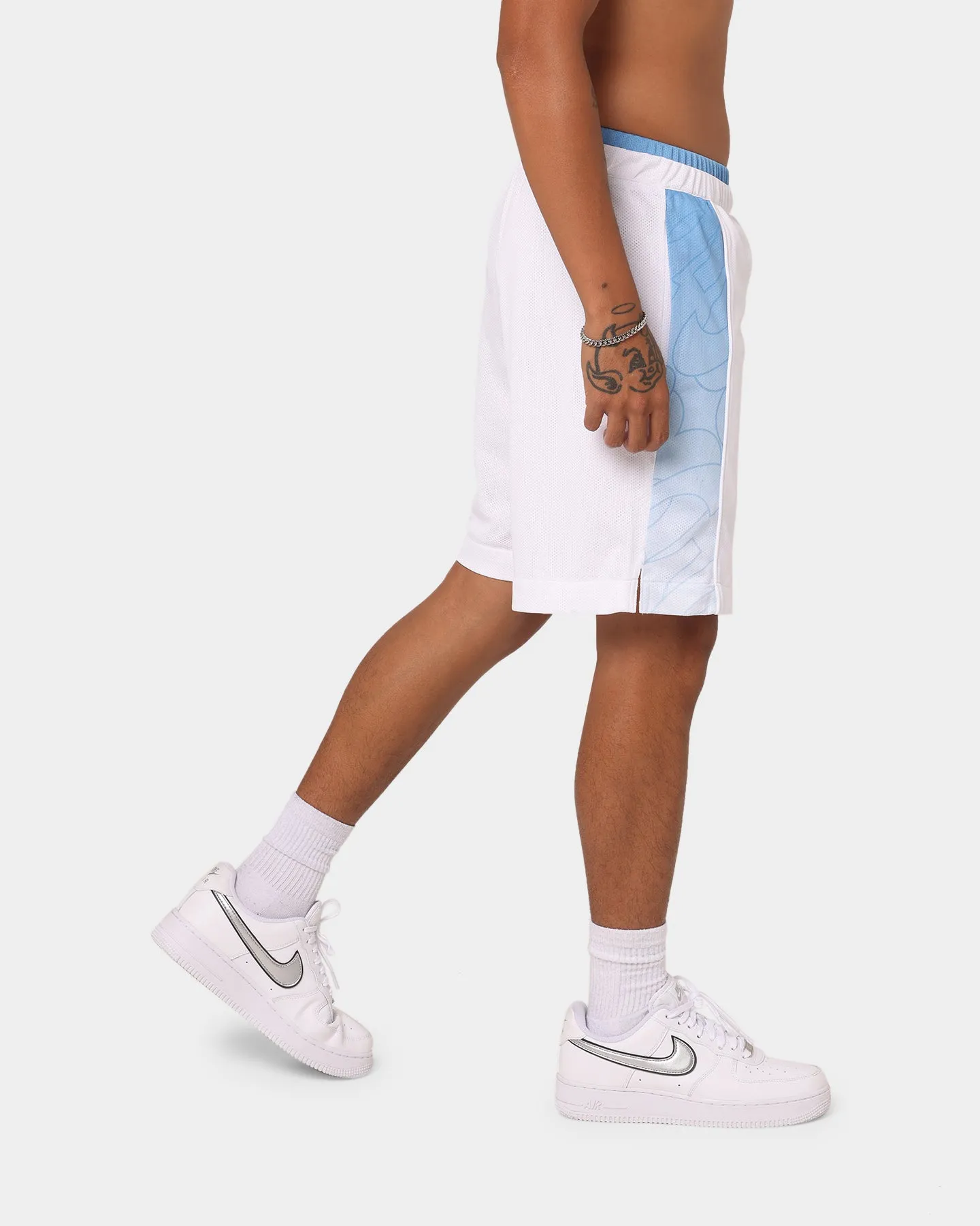 Flexible Comfort Reebok Iverson Basketball Shorts White/Essential Blue