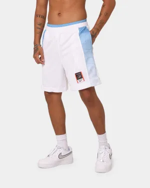Reebok Iverson Basketball Shorts White/Essential Blue Geometric Pattern Business casual