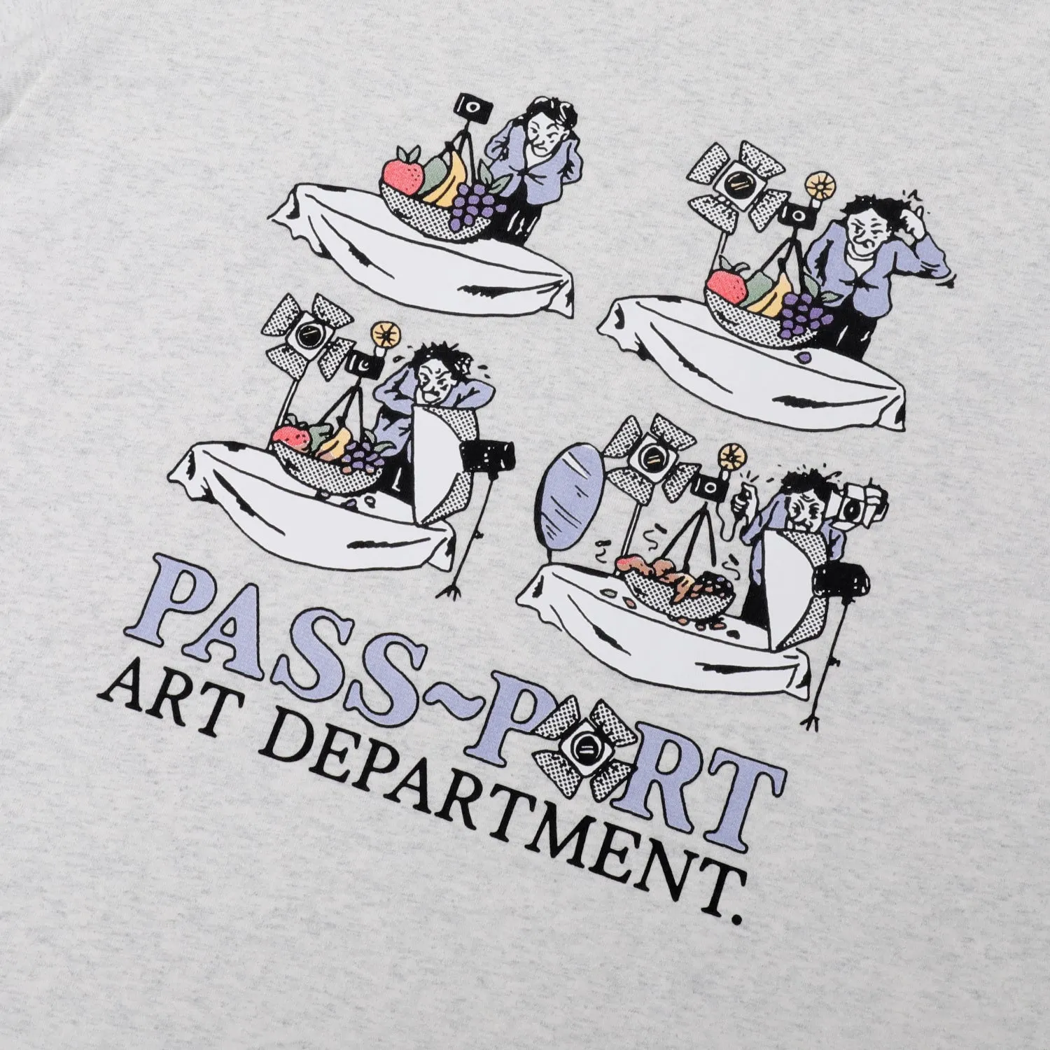 Pass~Port Art Dept. Tee - Ash Essential Fit Relaxing Fit
