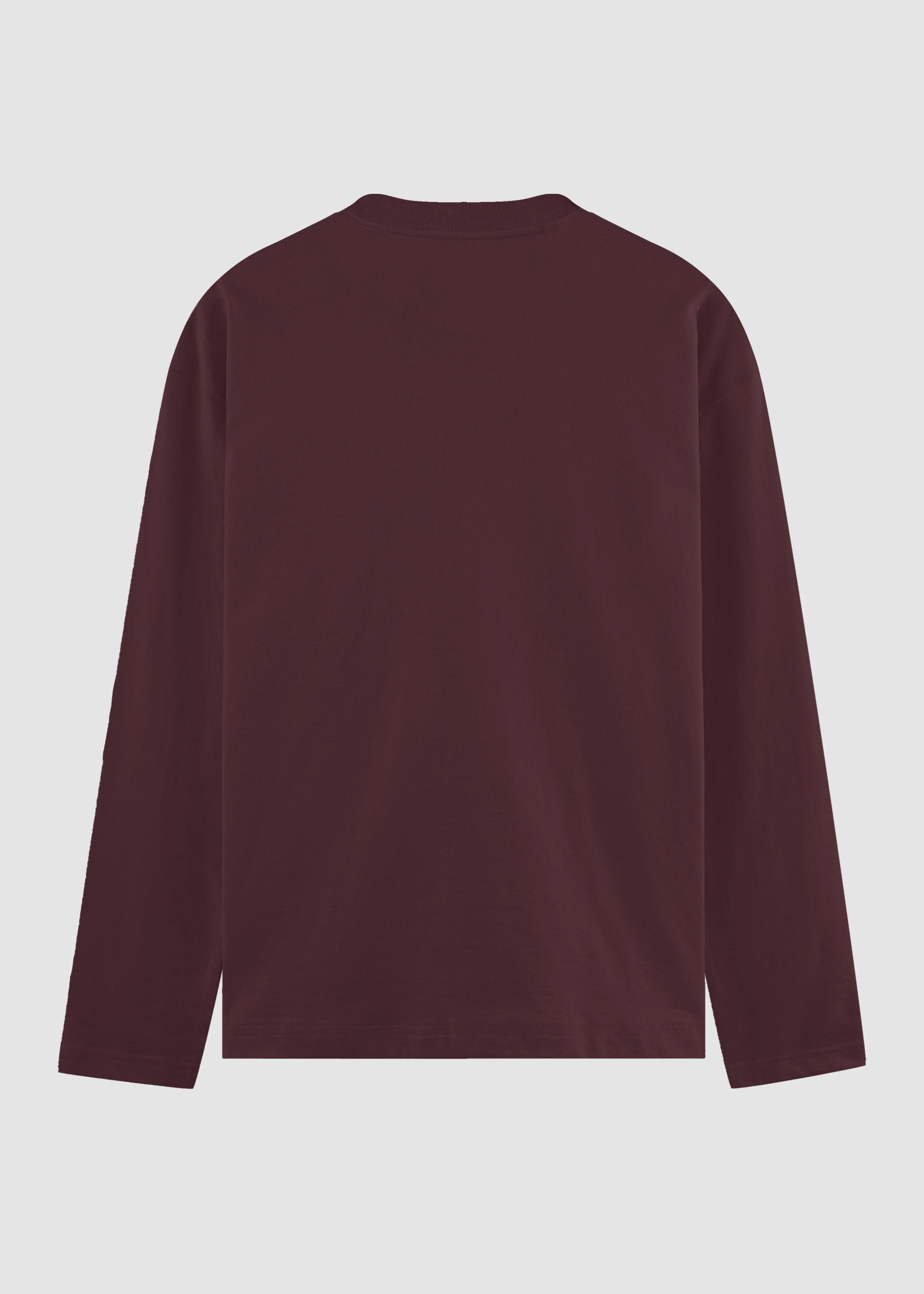 Easy-Going Style Anti Static Finish Maroon Men's Full Sleeve T-Shirt | MA27