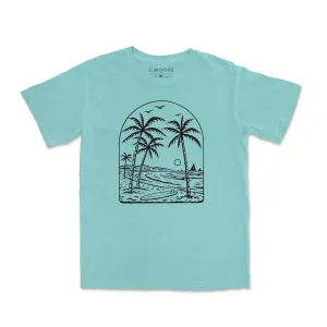Men's masculinity All-Season Wear Beach Vibes Tee-Vintage Chalky Mint