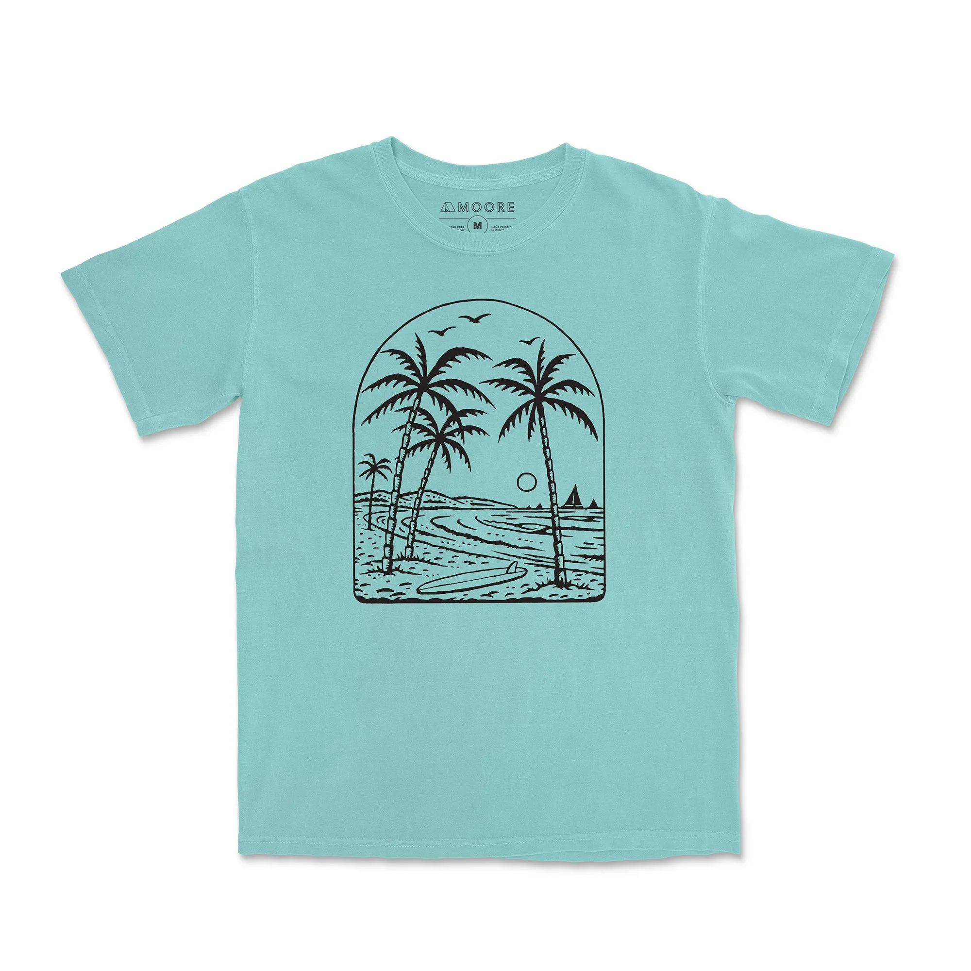 Men's masculinity All-Season Wear Beach Vibes Tee-Vintage Chalky Mint