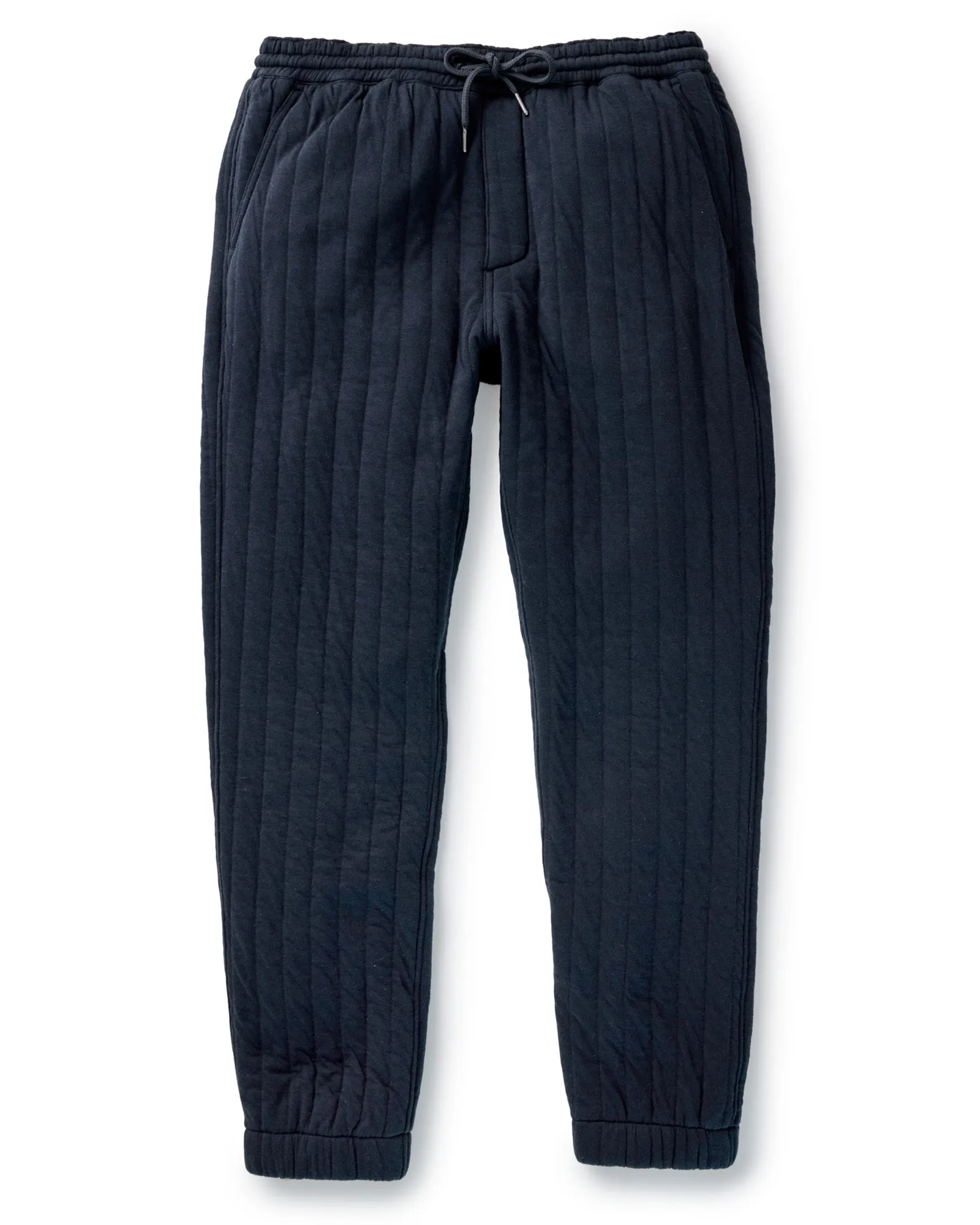 Breathable Material FlameRetardantTreatment The Apres Pant in Heather Midnight Quilted Jersey
