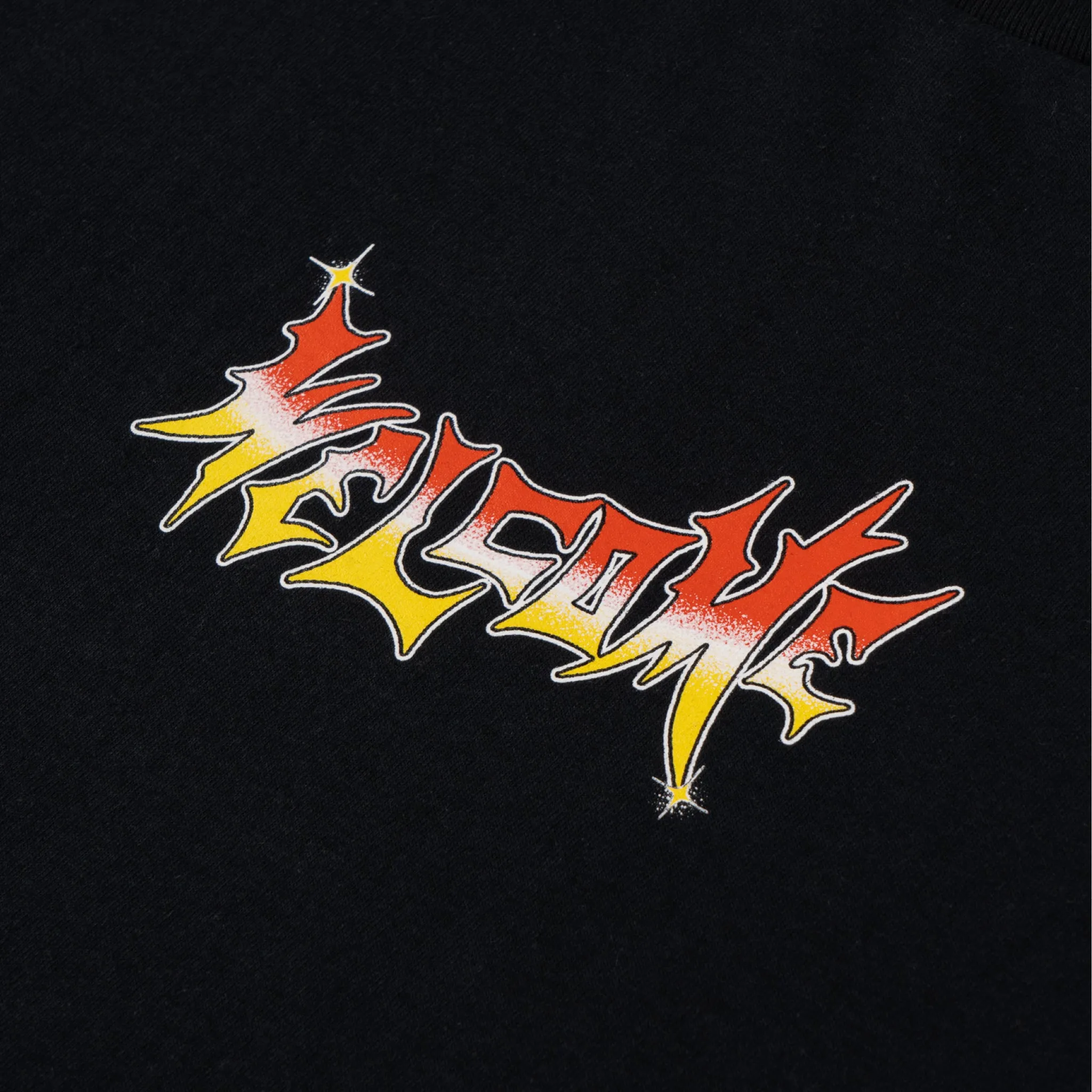 Vamp Shine Tee - Black/Red/Yellow High-Quality Cotton