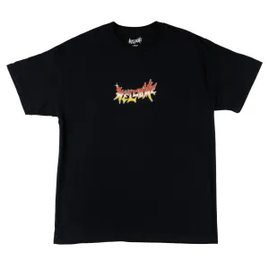 Easy-to-Match LayeringFriendly Vamp Shine Tee - Black/Red/Yellow