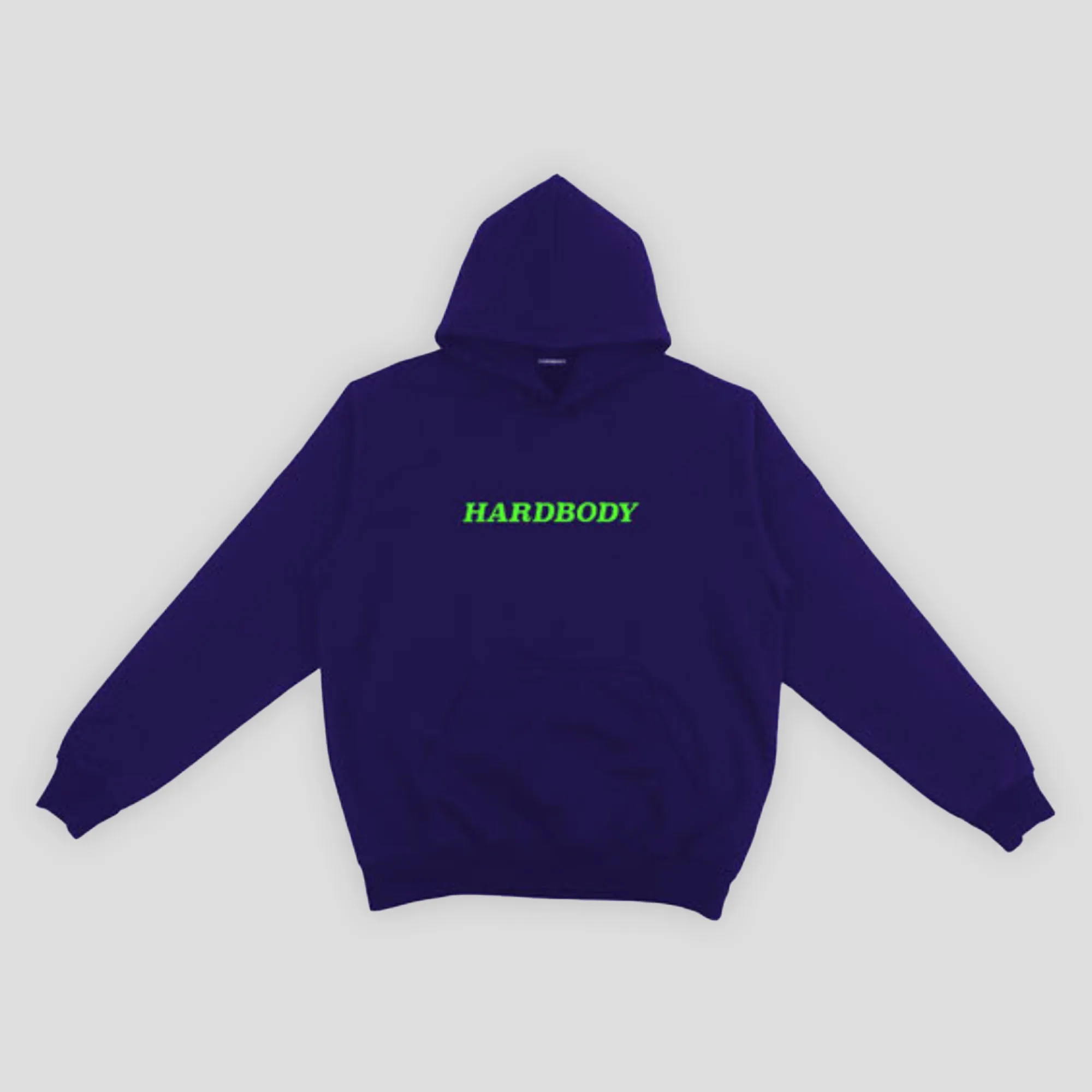 product launch Hardbody Classic Logo Hoodie - Navy / Neon