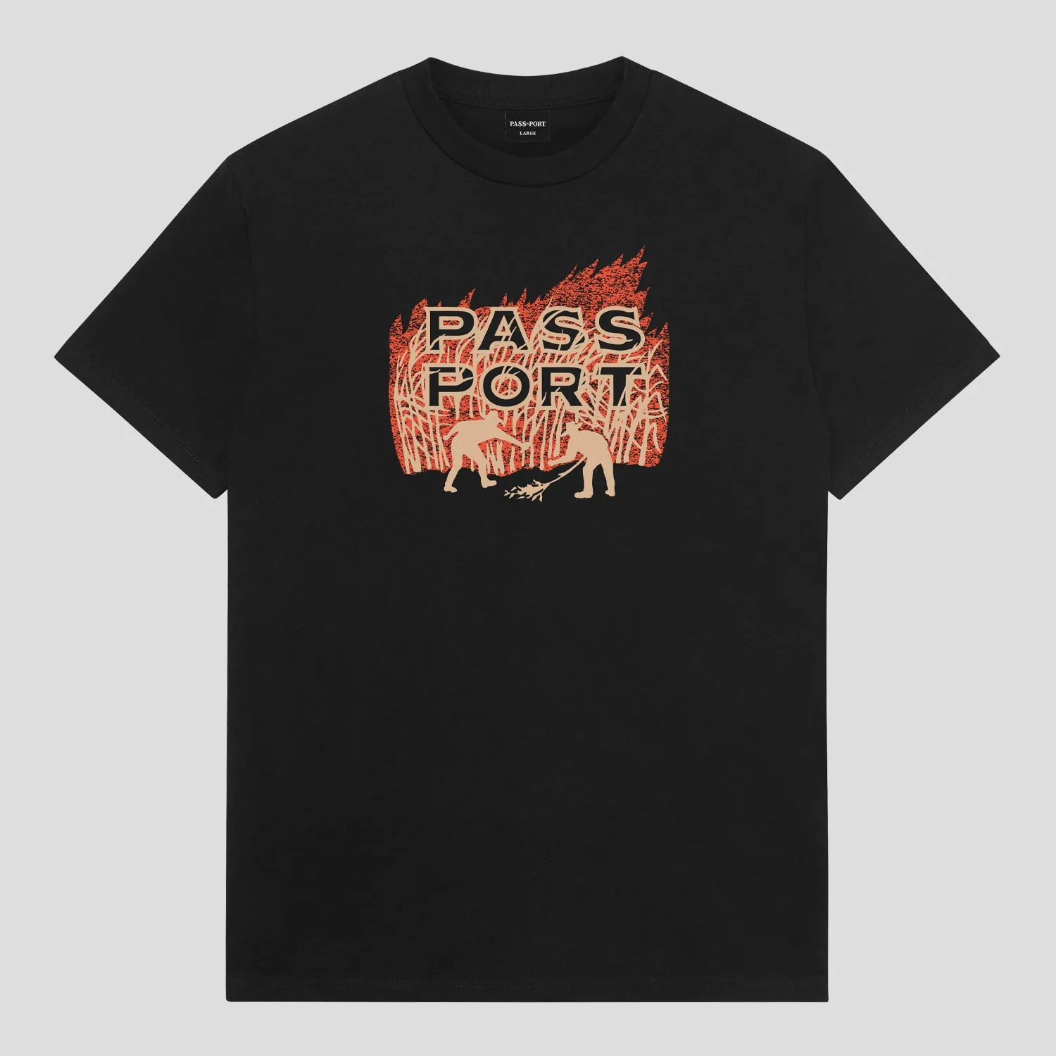 Anti-pilling Pass~Port Brush Fire Tee - Black