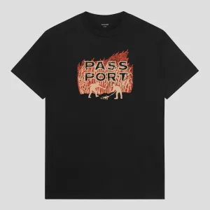 Anti-pilling Pass~Port Brush Fire Tee - Black