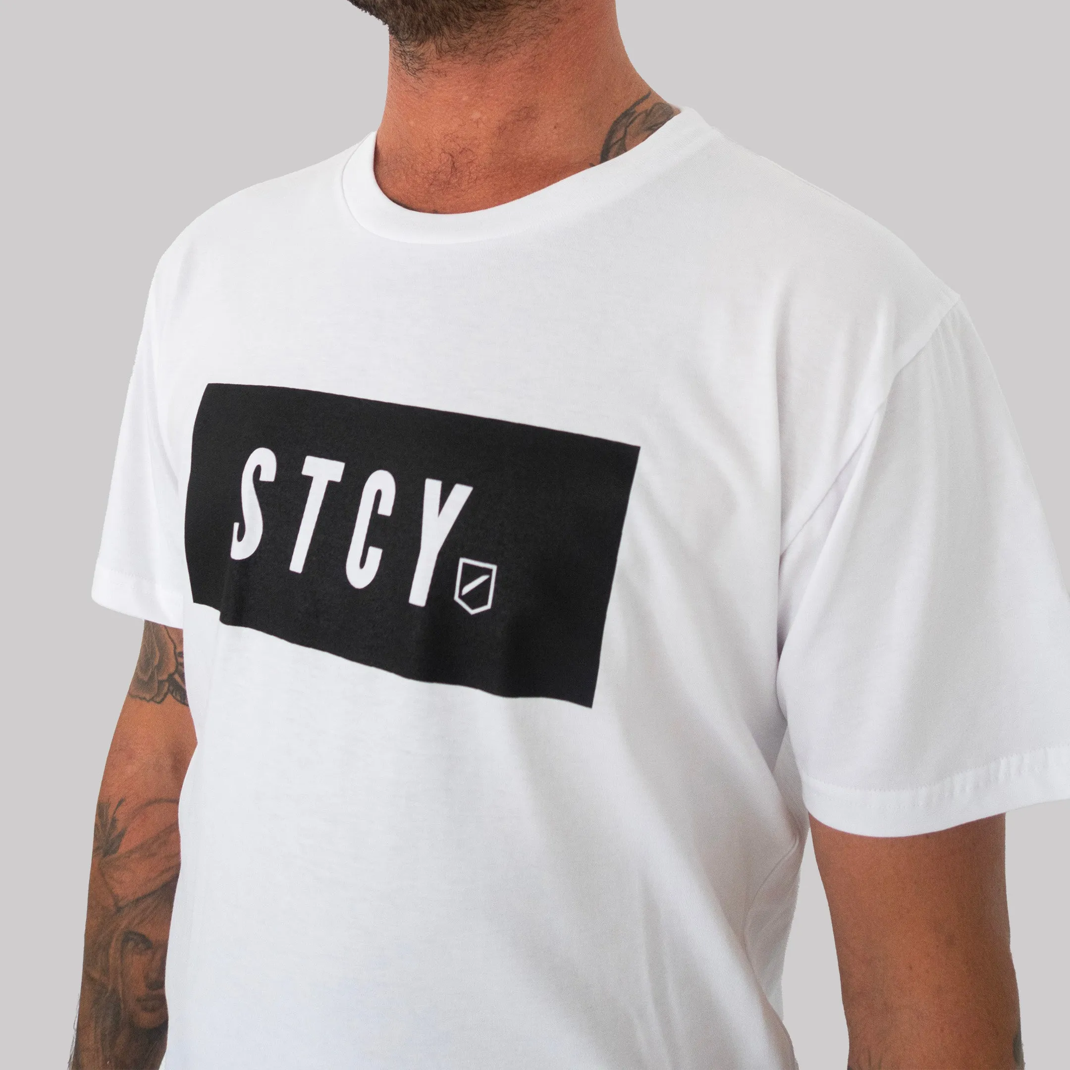 BLOCK TEE / WHITE Stylish piece