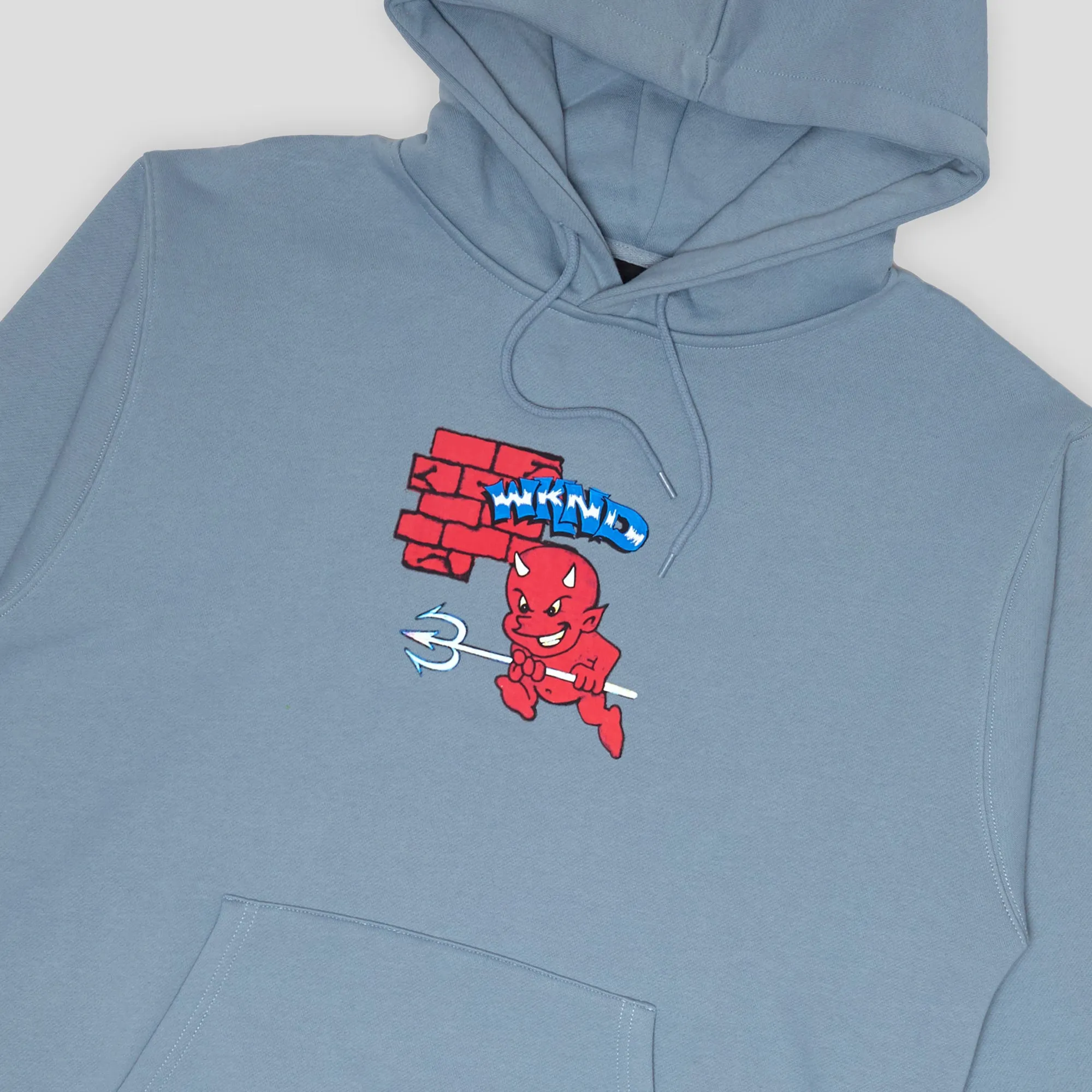 WKND Wingding Hoodie - Stone Blue product package deal
