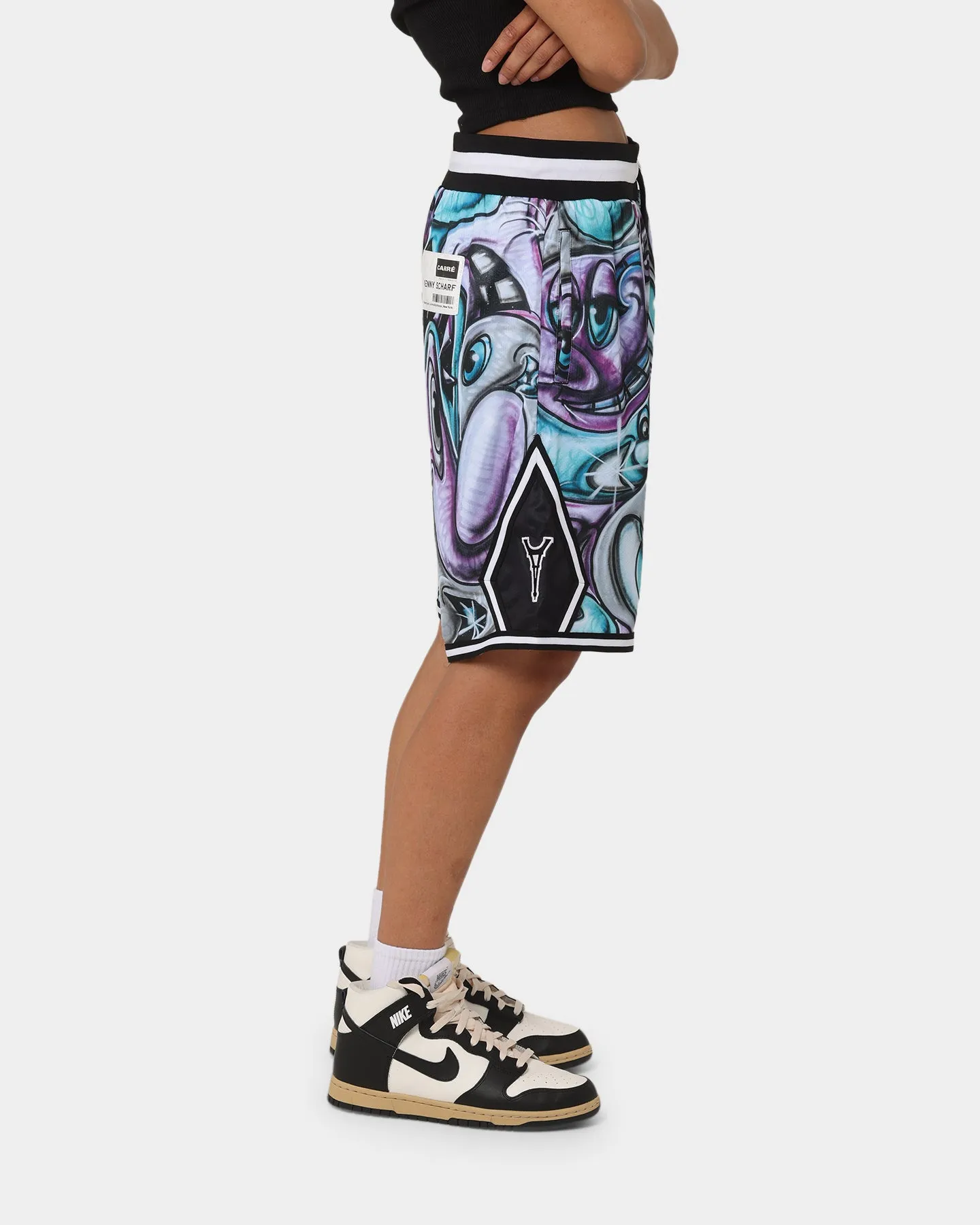 art industry Carr?? X Kenny Scharf Krunch Time Ball Shorts Black