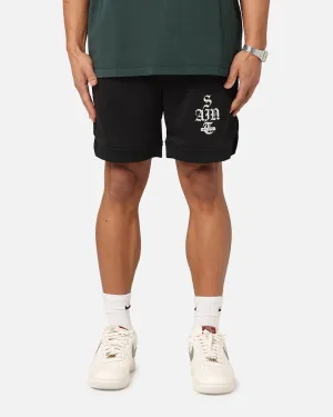 Soft Motion Saint Morta Gothic Stack Basketball Shorts Black