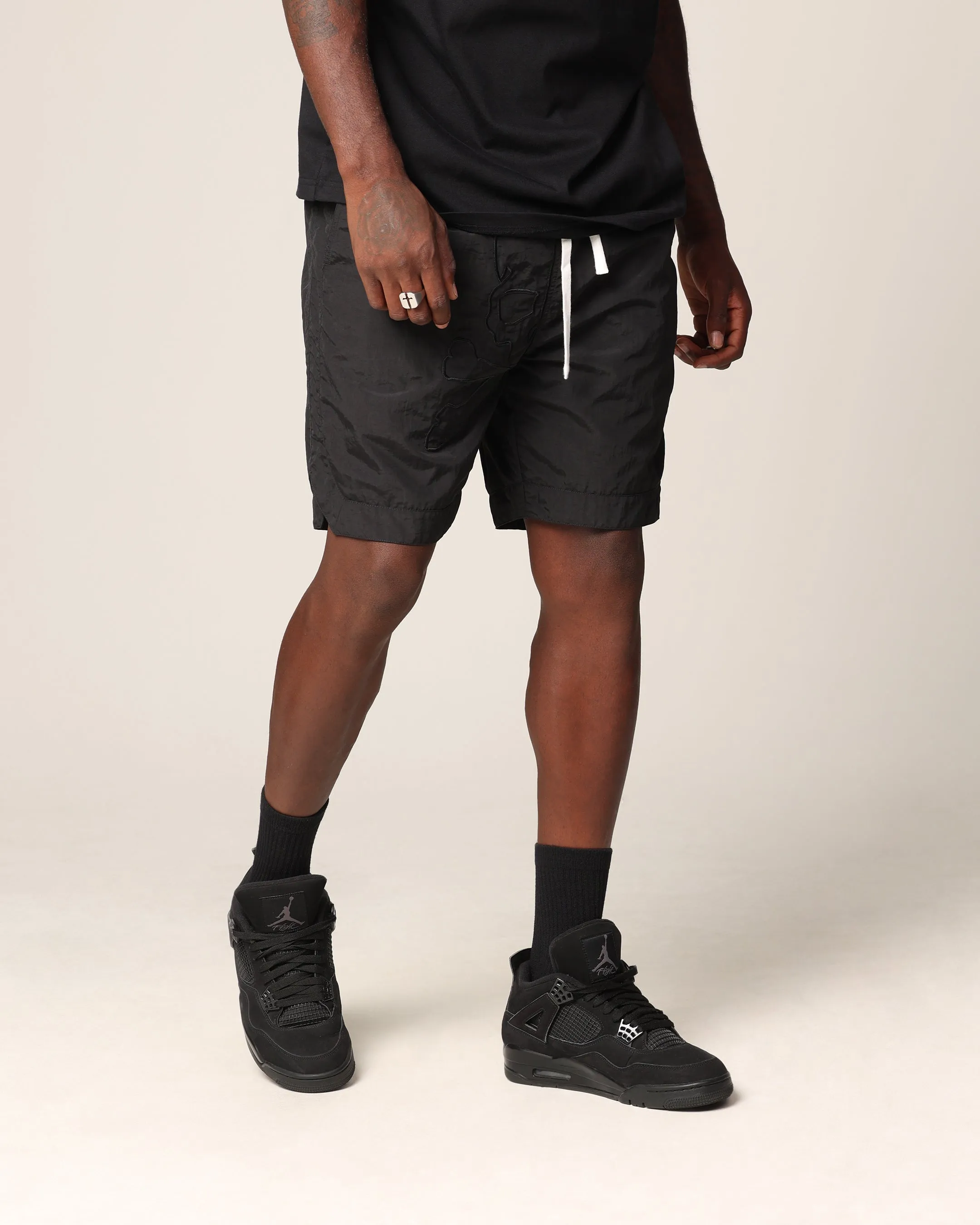 Reinforced Seams Saint Morta Hellfire Shorts Black