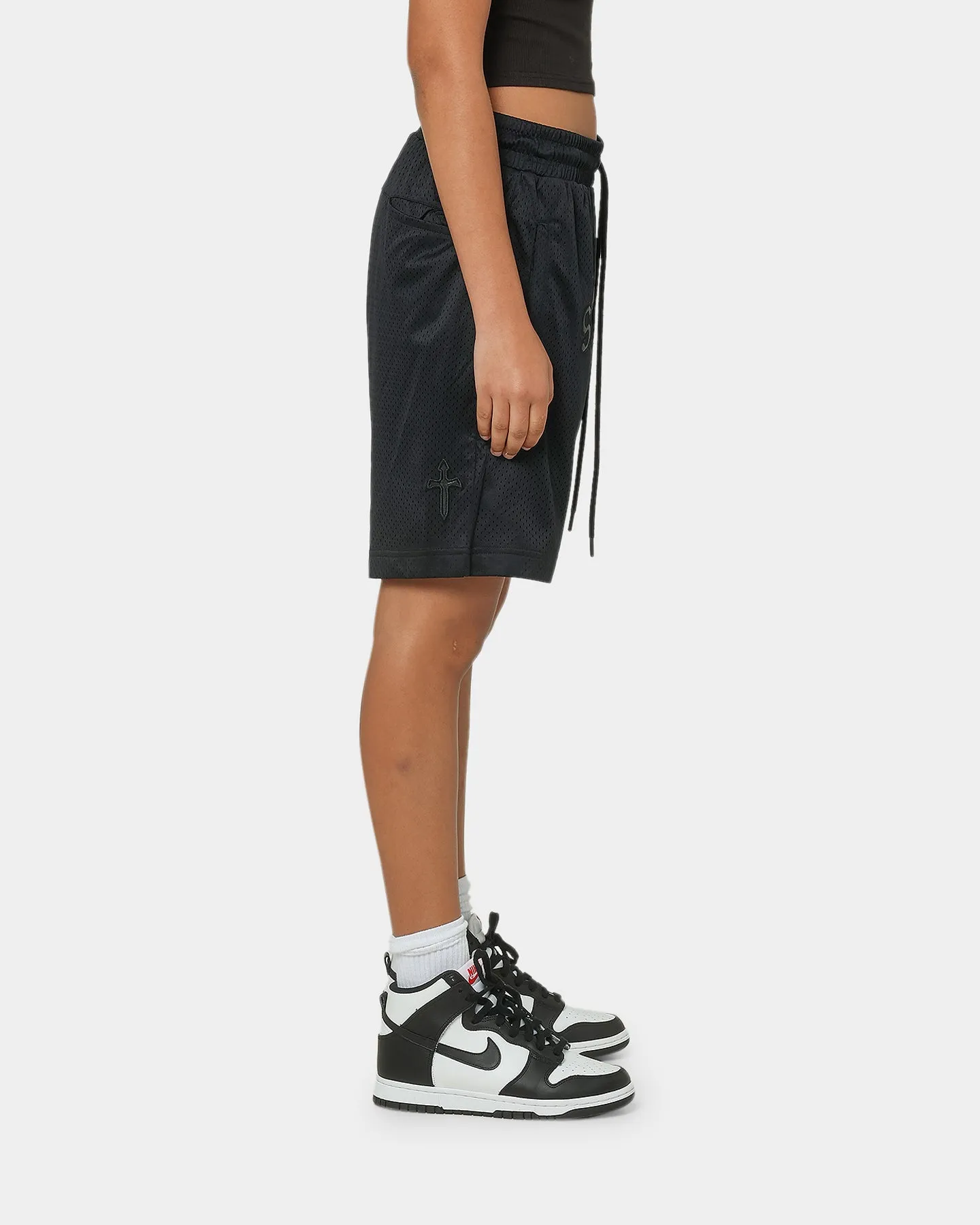 Saint Morta Kingdom Basketball Shorts Black Adjustable Fit