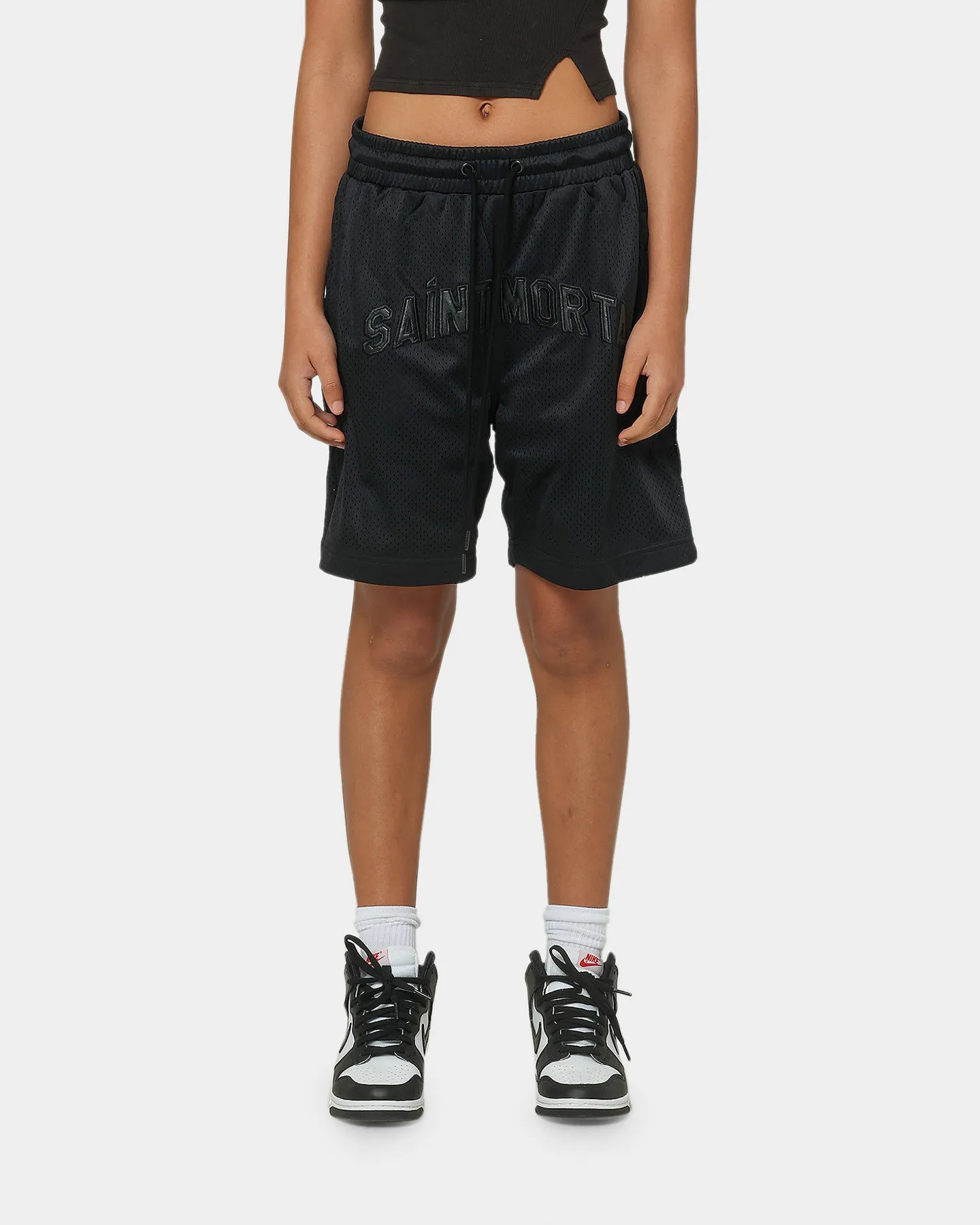All Day Comfort Fit creative industry Saint Morta Kingdom Basketball Shorts Black
