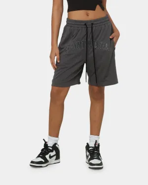 Summer Fun Cool Vibe Saint Morta Kingdom Basketball Shorts Dark Grey