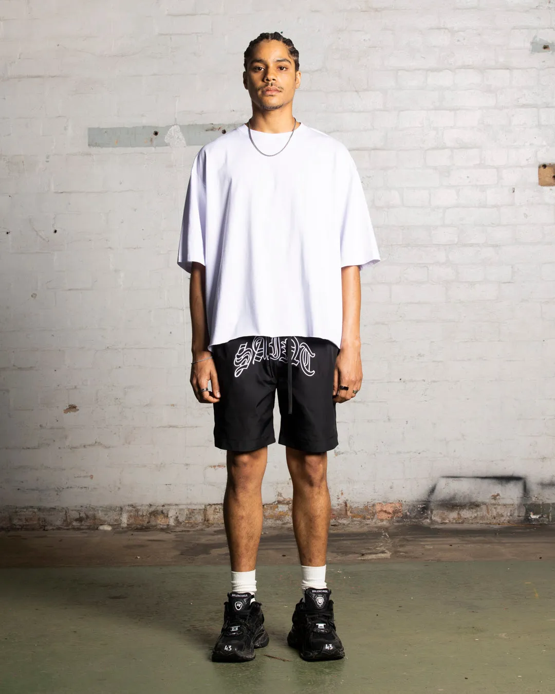 Saint Morta Lucius Basketball Shorts Black Street Layers Birthday gift