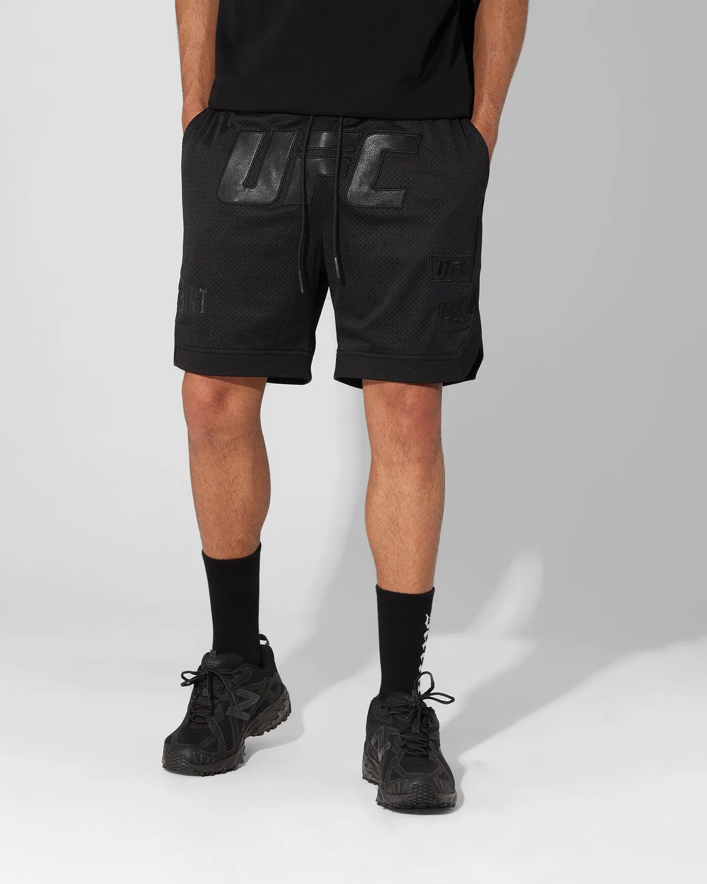Sporty Performance Perfect Style Saint Morta X UFC Basketball Shorts Black