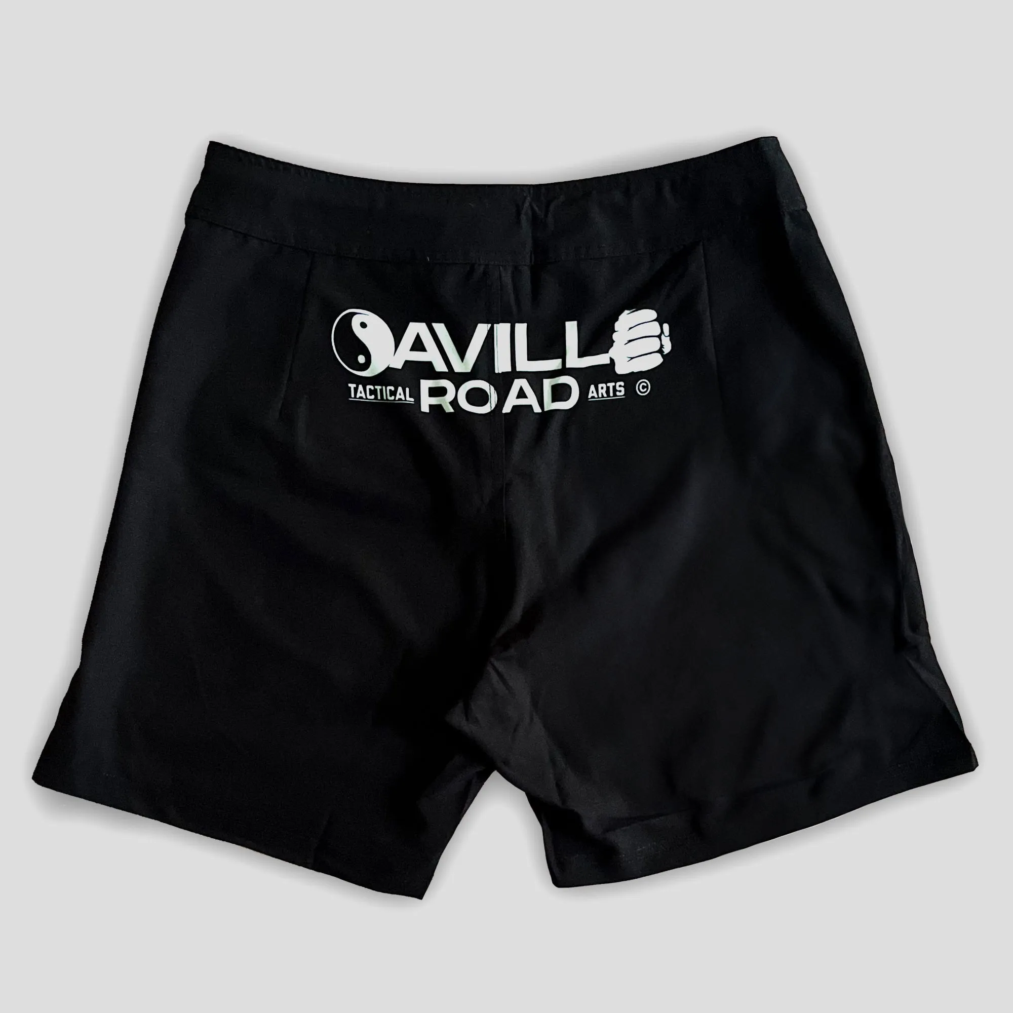 Saville Road Peace Boardshort- Black / White striped shorts