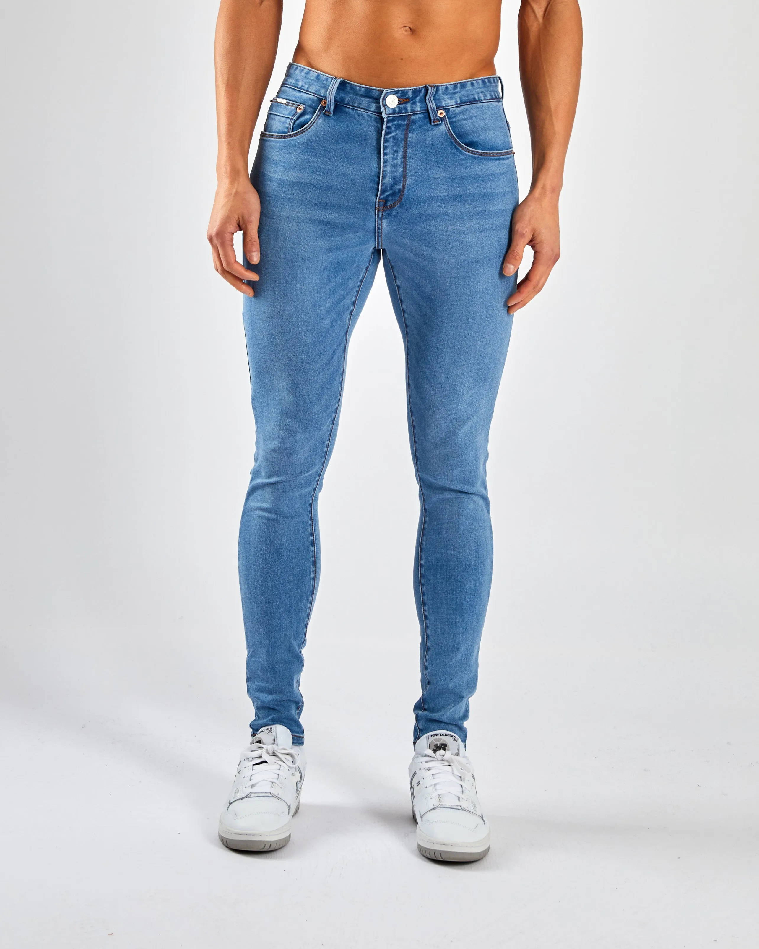 Saxon Skinny Blue Fade Sporty Comfort Sunny Vibes Weekend Style Traveler Gear