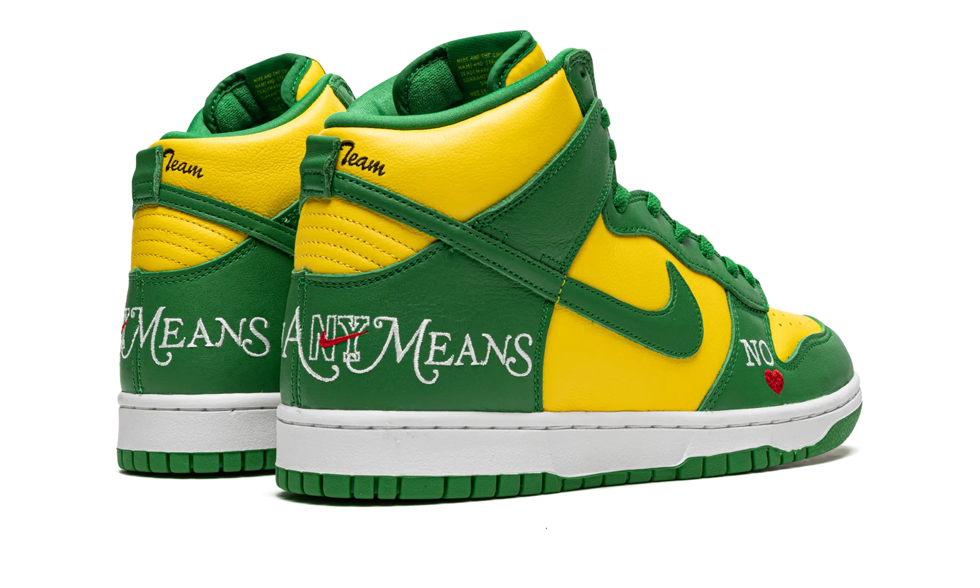 Pasture Path Minimal Vibe SB Dunk High "Supreme - By Any Means - Green/Yellow"