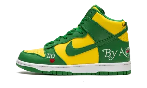 Silent Step Soft Pressure SB Dunk High "Supreme - By Any Means - Green/Yellow"