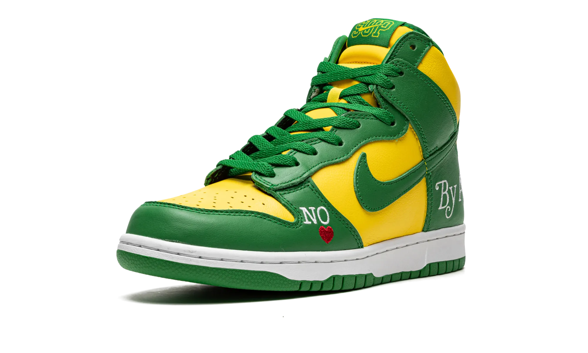 Low Key Easy Pace SB Dunk High "Supreme - By Any Means - Green/Yellow"