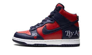 SB Dunk High "Supreme - By Any Means - Navy/Red" Ultra Soft Collar Padding