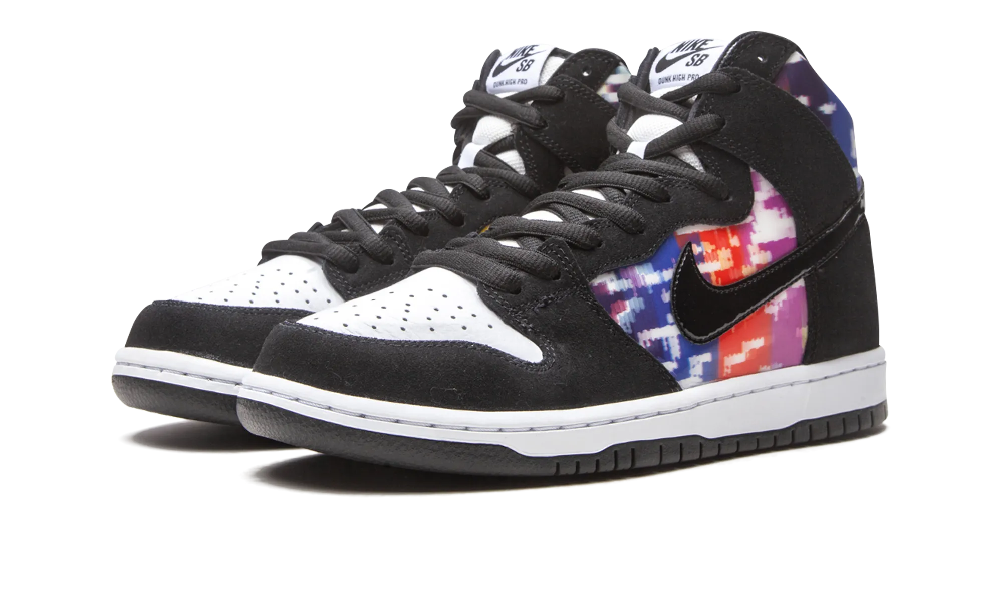 SB Dunk High "TV Signal" Textured Pattern