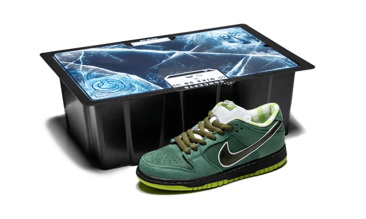 SB Dunk Low Pro OG QS Special Box "Concepts - Green Lobster" Flexible Step Quick Wear