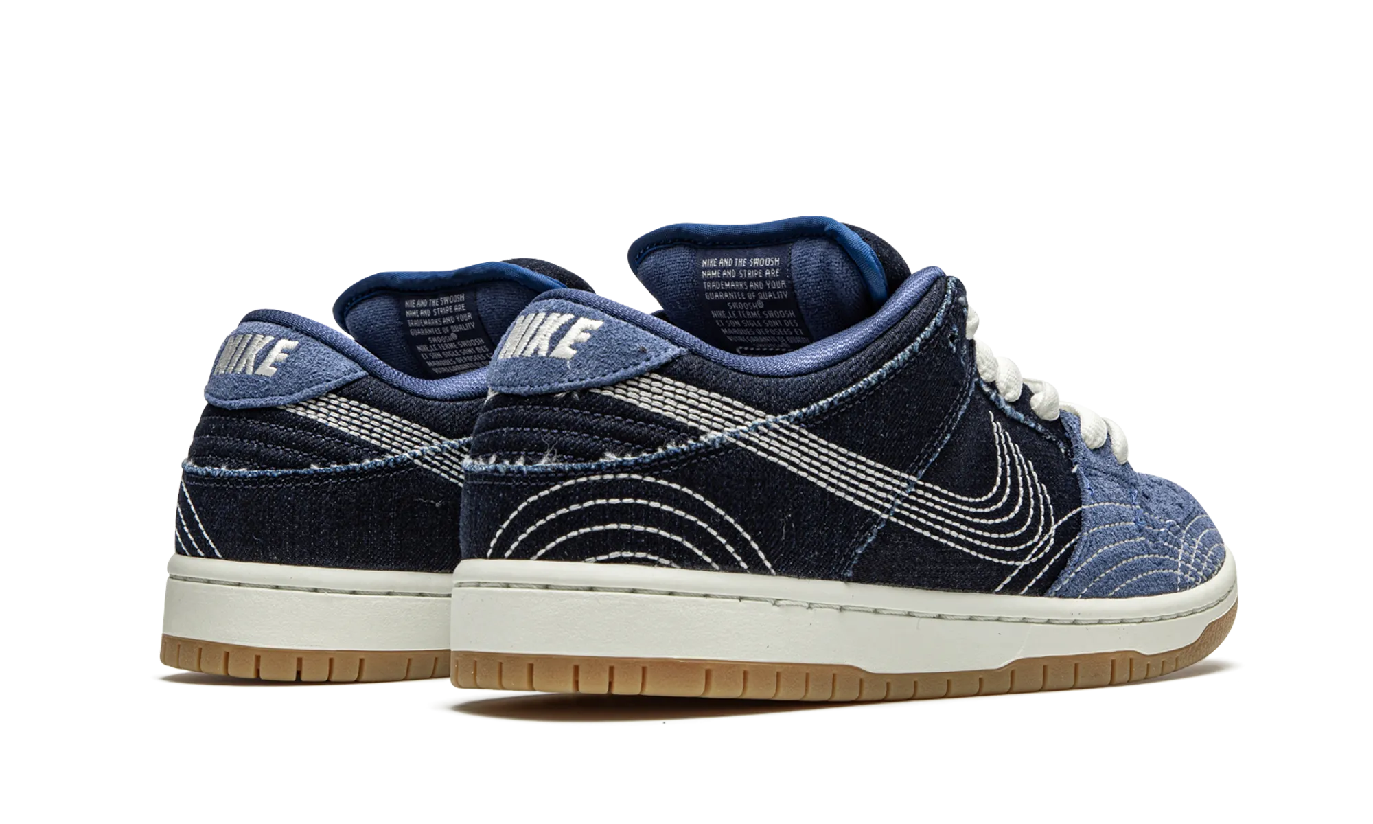 Practical Footwear Durable   construction SB Dunk Low "Sashiko Denim"