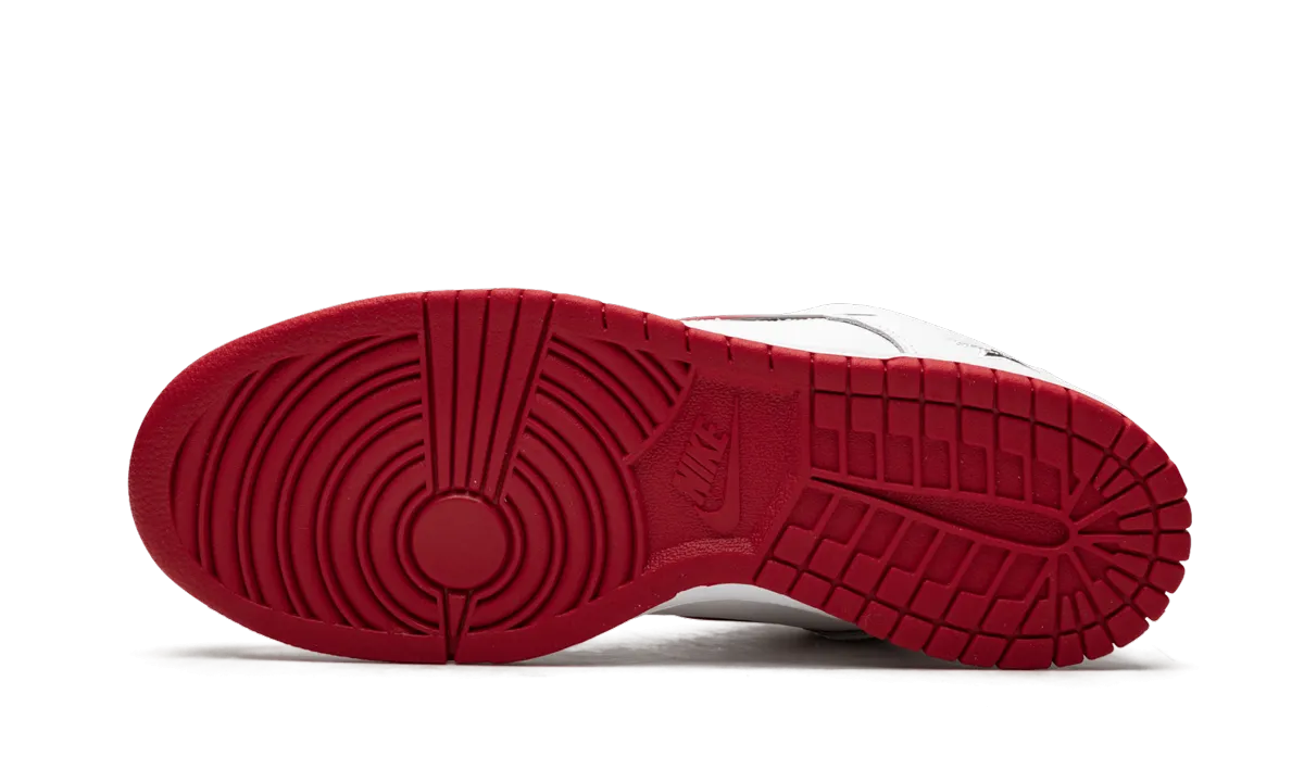 SB Dunk Low "Supreme - Jewel Swoosh Red/White" Star Path Canvas Construction