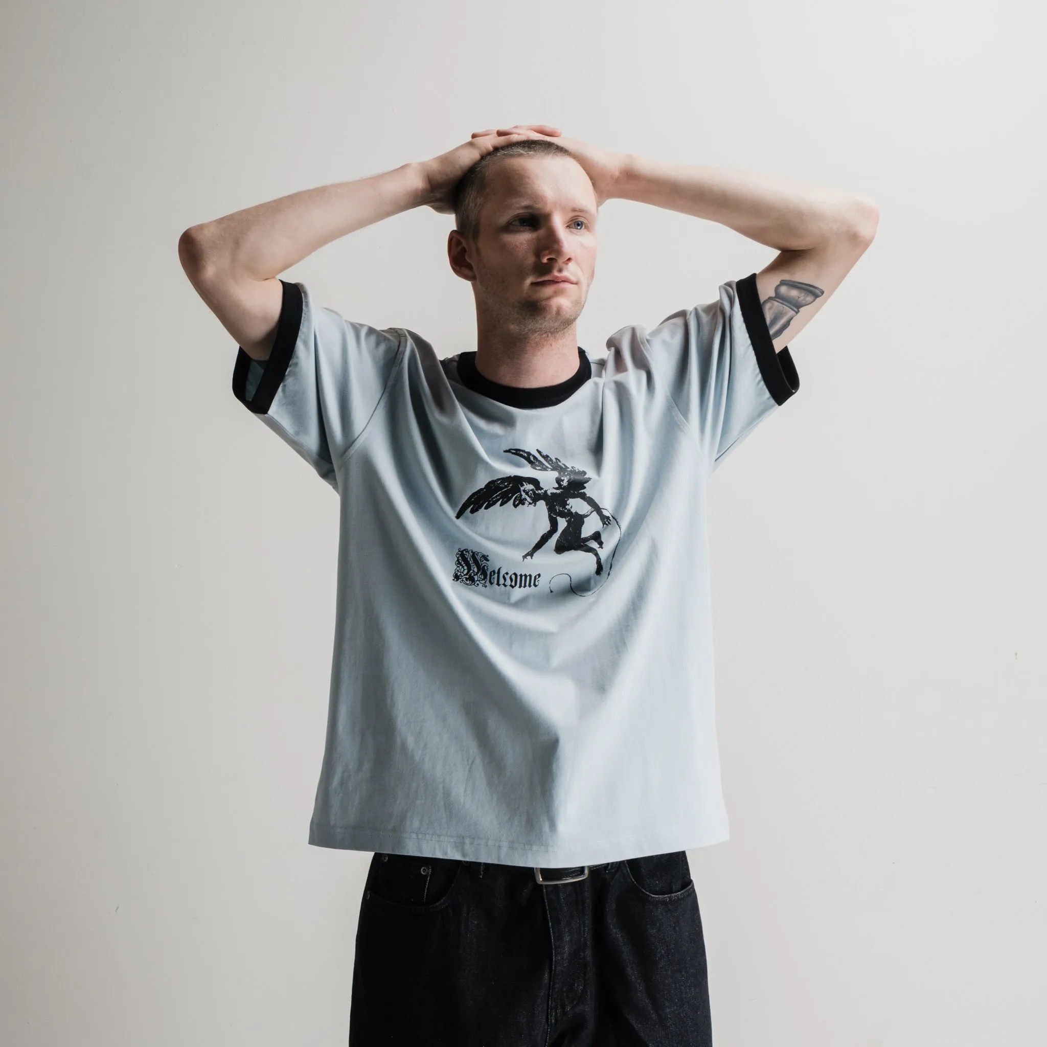 Urban Style Relaxed Comfort Wear Scatter Boxy Ringer Knit