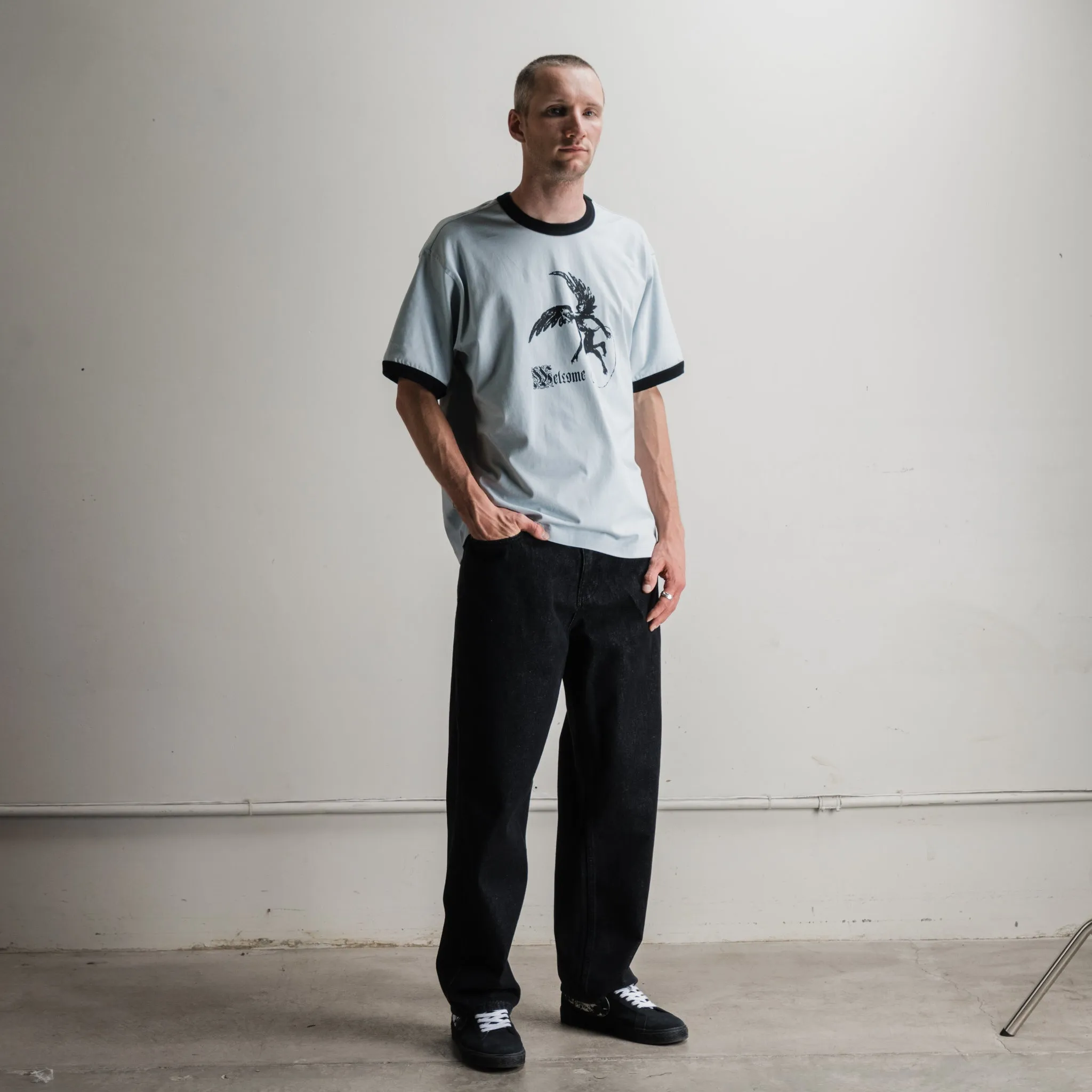 Scatter Boxy Ringer Knit Timeless Comfort Classic Crew Neck