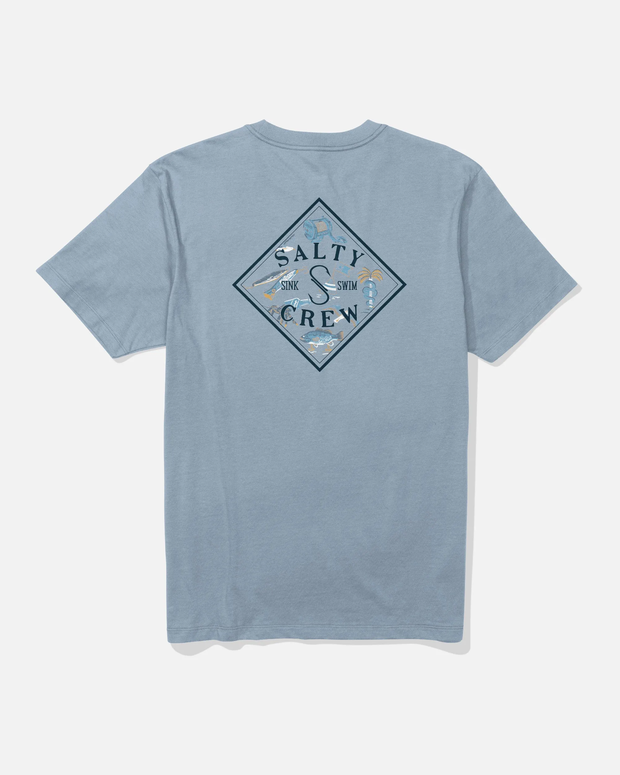 Outdoor Light Tippet Fill Ss Tee - Blue Fog