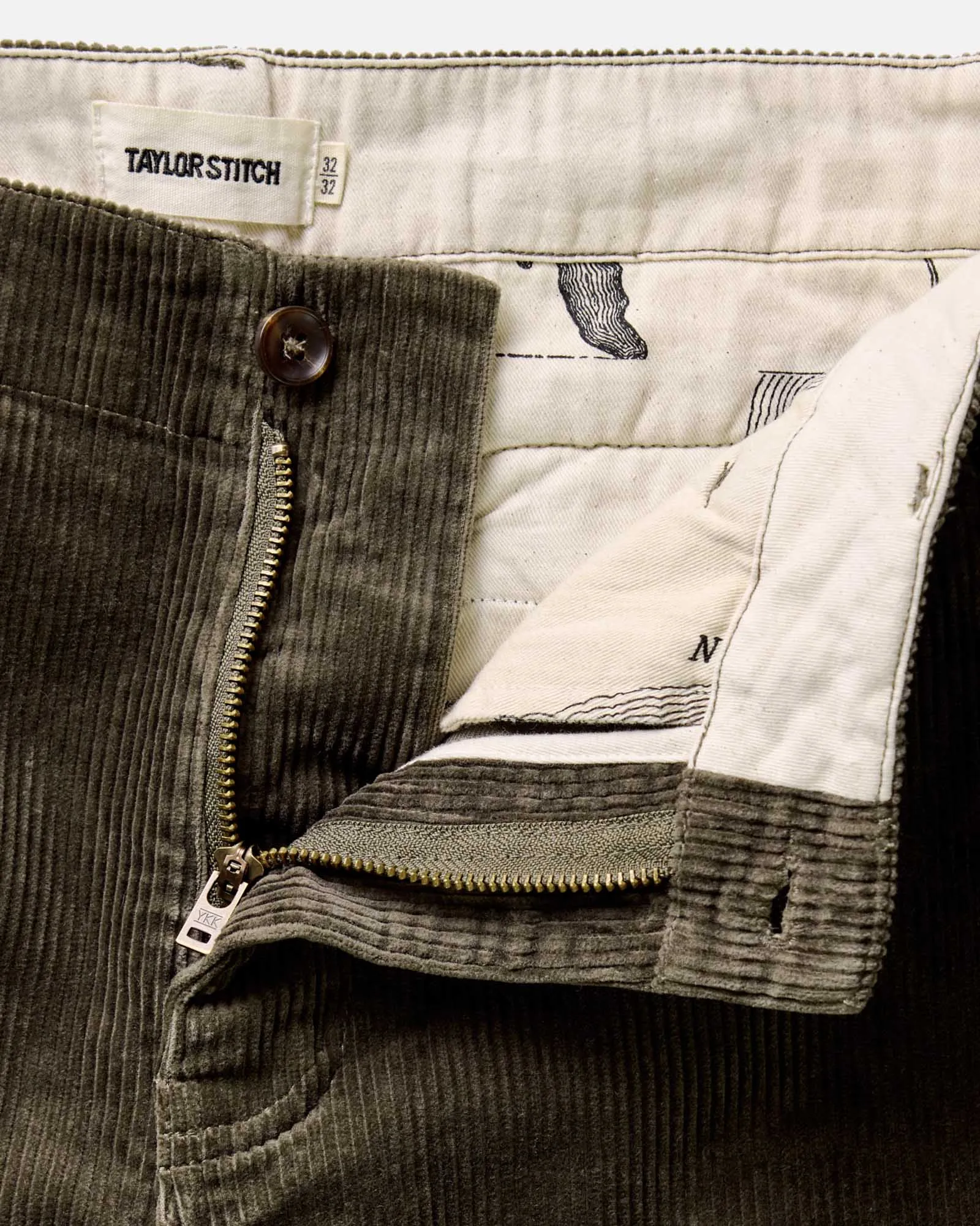 Functional fashion wear The Carnegie Pant in Fatigue Olive Corduroy