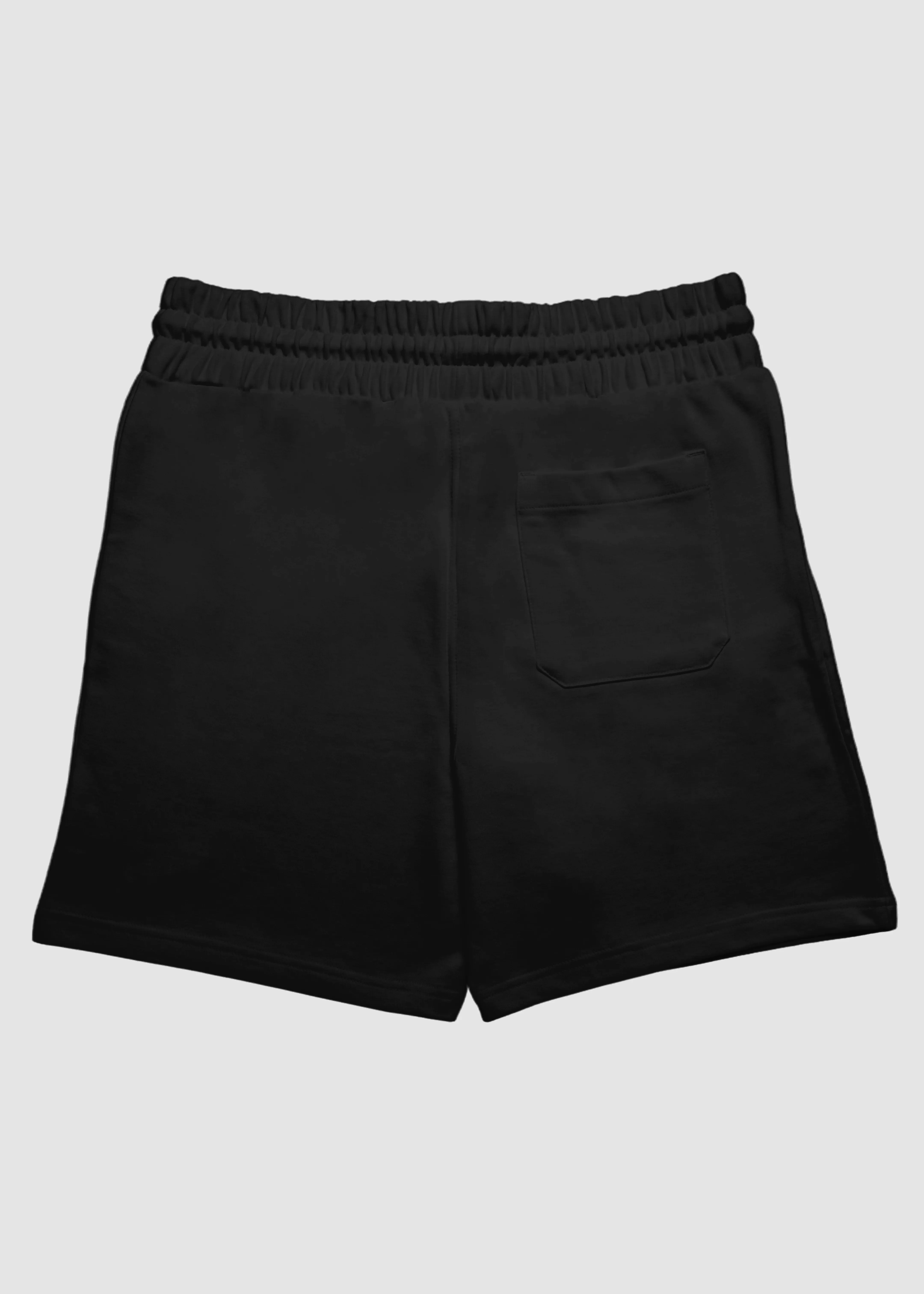 rooftop party look surf wear Black Terry Shorts | MT45
