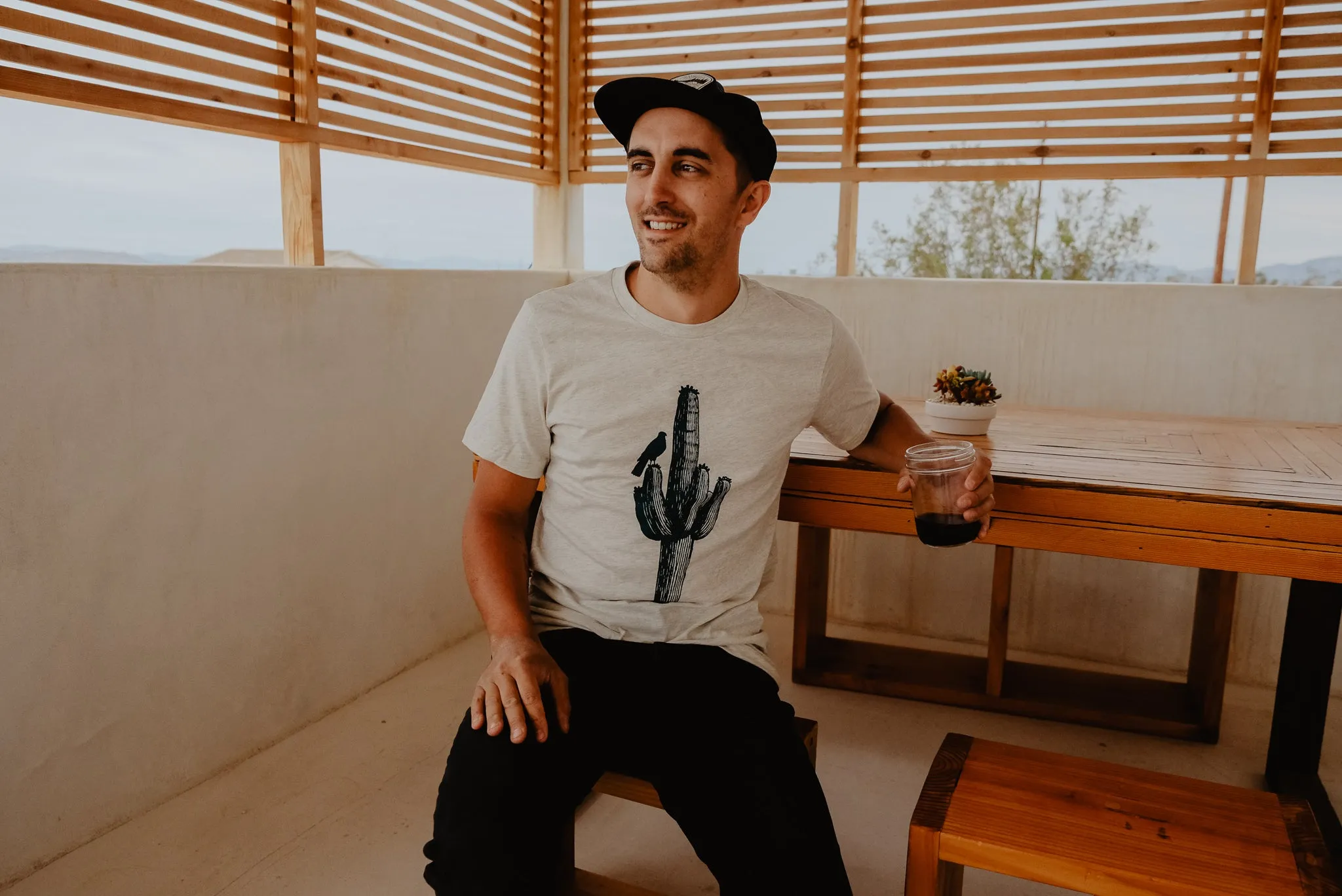 Stretchable Fabric Saguaro Tee