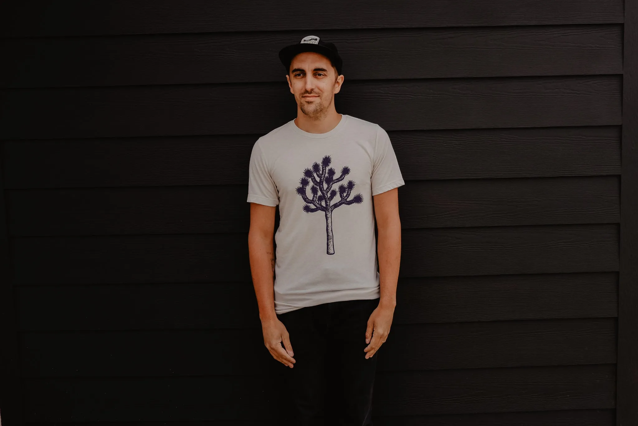 Joshua Tree Tee - Cement Relaxed Flex Chic Casual Wear