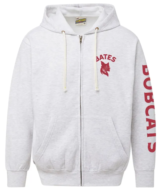 Full Zip Grey Vintage Fleece Hoodie from MV Sport product chambray casualness Eco Friendly