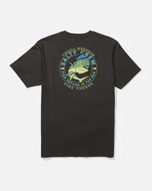 Wrinkle Resistant Material Mahi Club Classic Ss Tee - Black