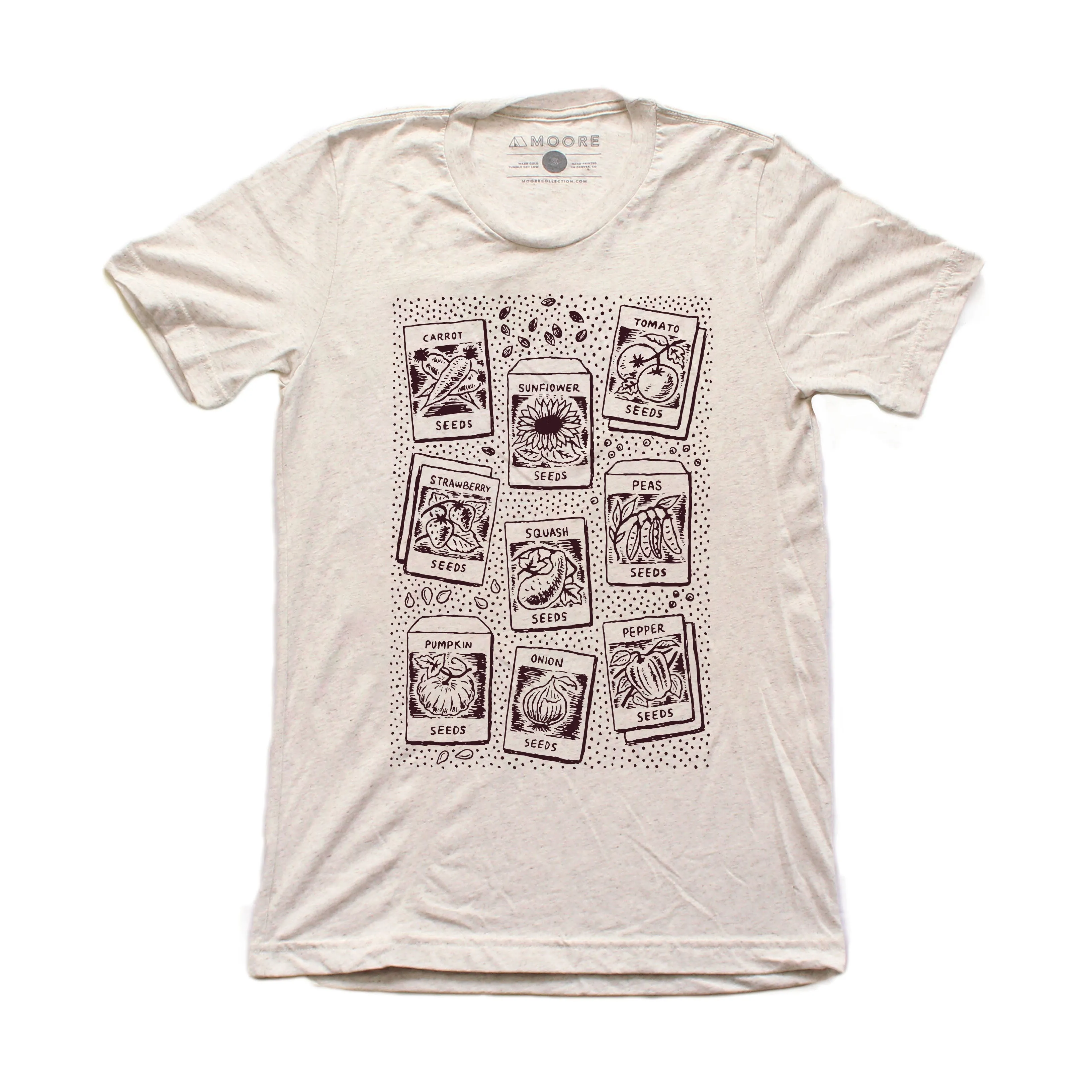 Stylish Layer Look Seed Pack Tee-Oatmeal