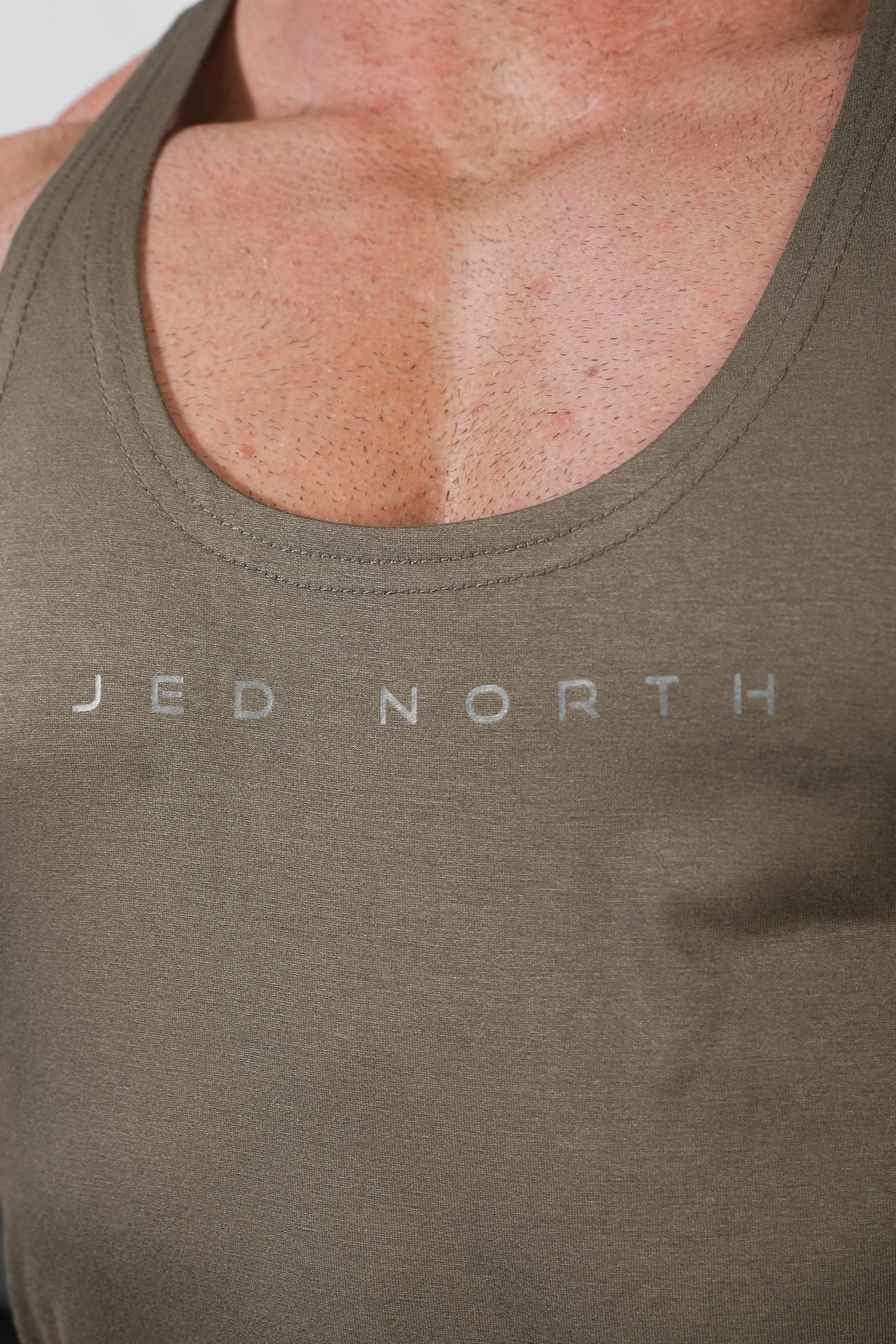 Reconnaissance - suitable jungle scene Classic Bodybuilding Racerback Stringer - Olive