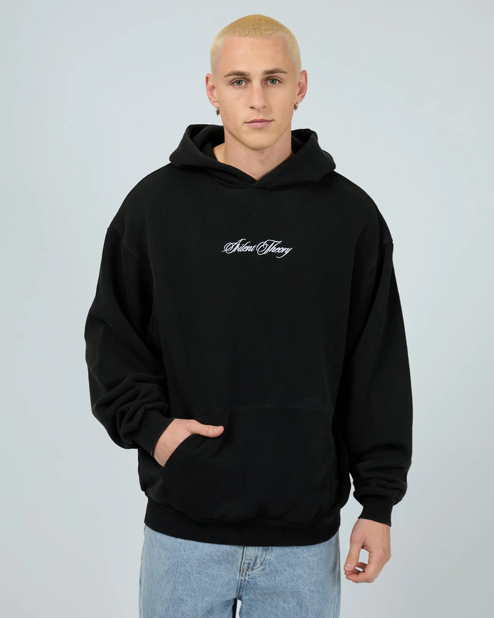 Uprising Hoodie Washed Black Blend zippered