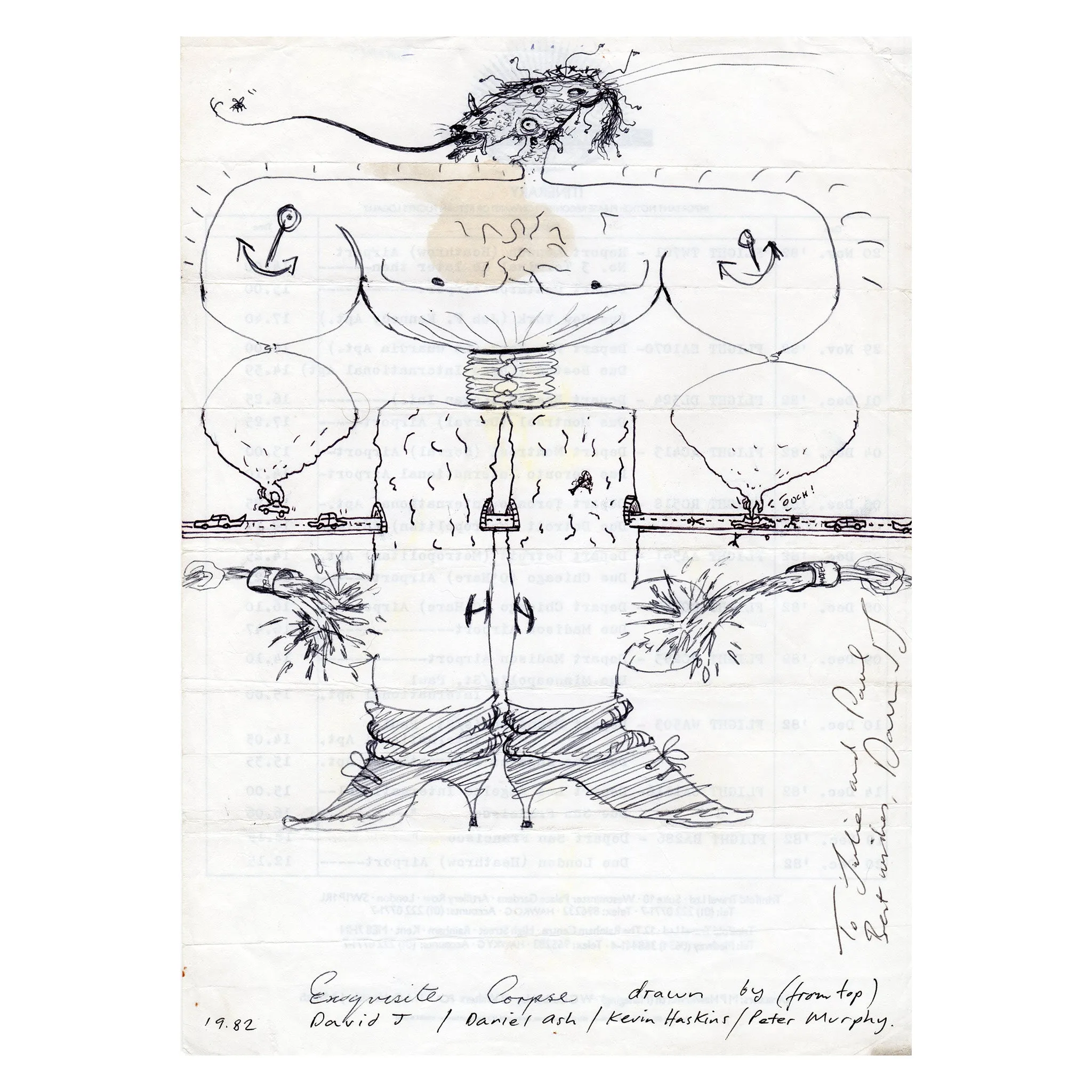 Welcome x Bauhaus - Exquisite Corpse Garment-Dyed Tee Snag Resistant Surface