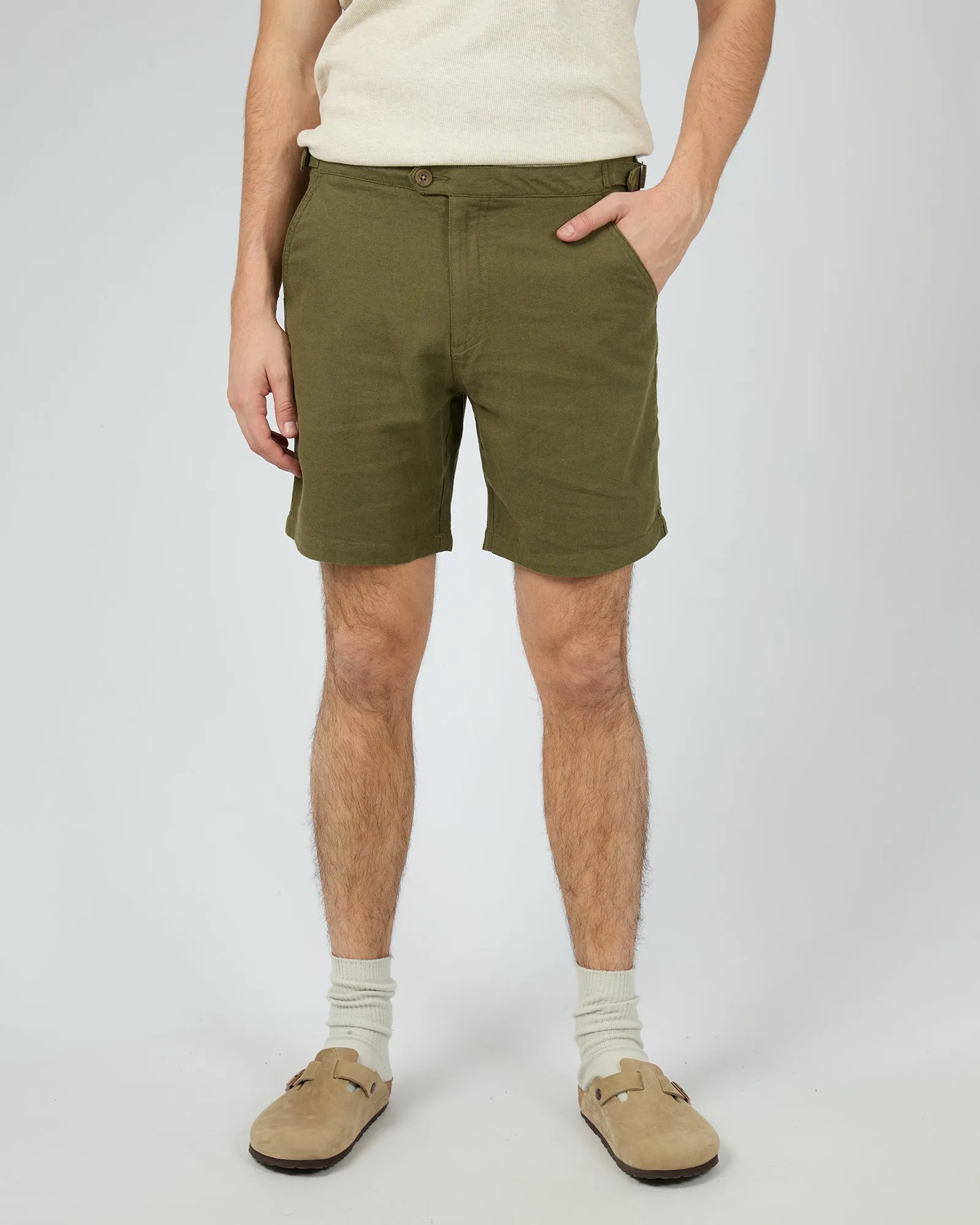 Tab Linen Short Khaki Outdoor Adventure