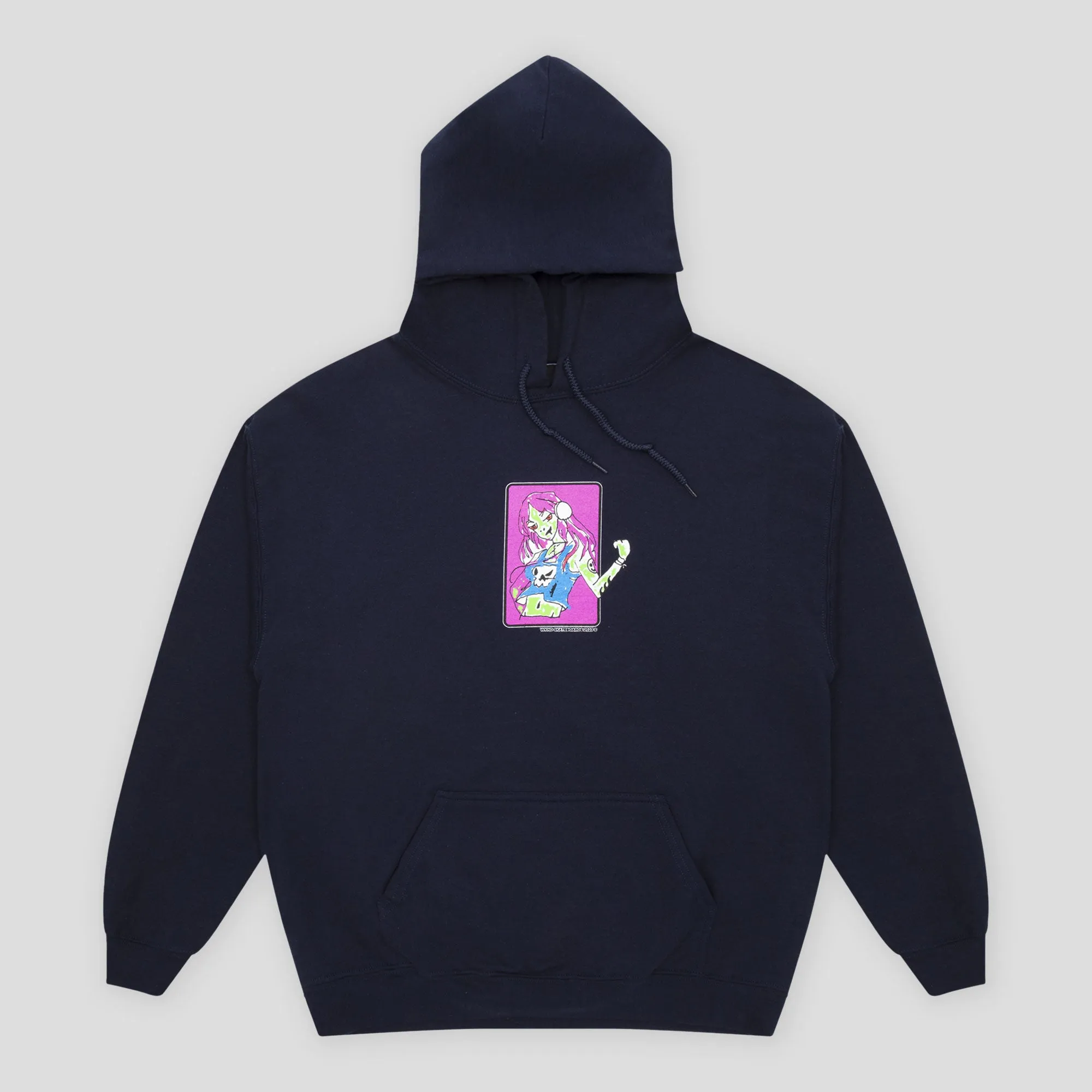 Herringbone WKND Muscle Hoodie - Navy