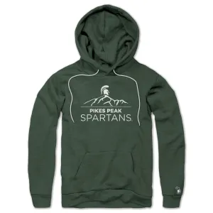 product marketing MSU - PIKES PEAK SPARTANS MOUNTAIN ALL SEASON HOODIE (UNISEX)