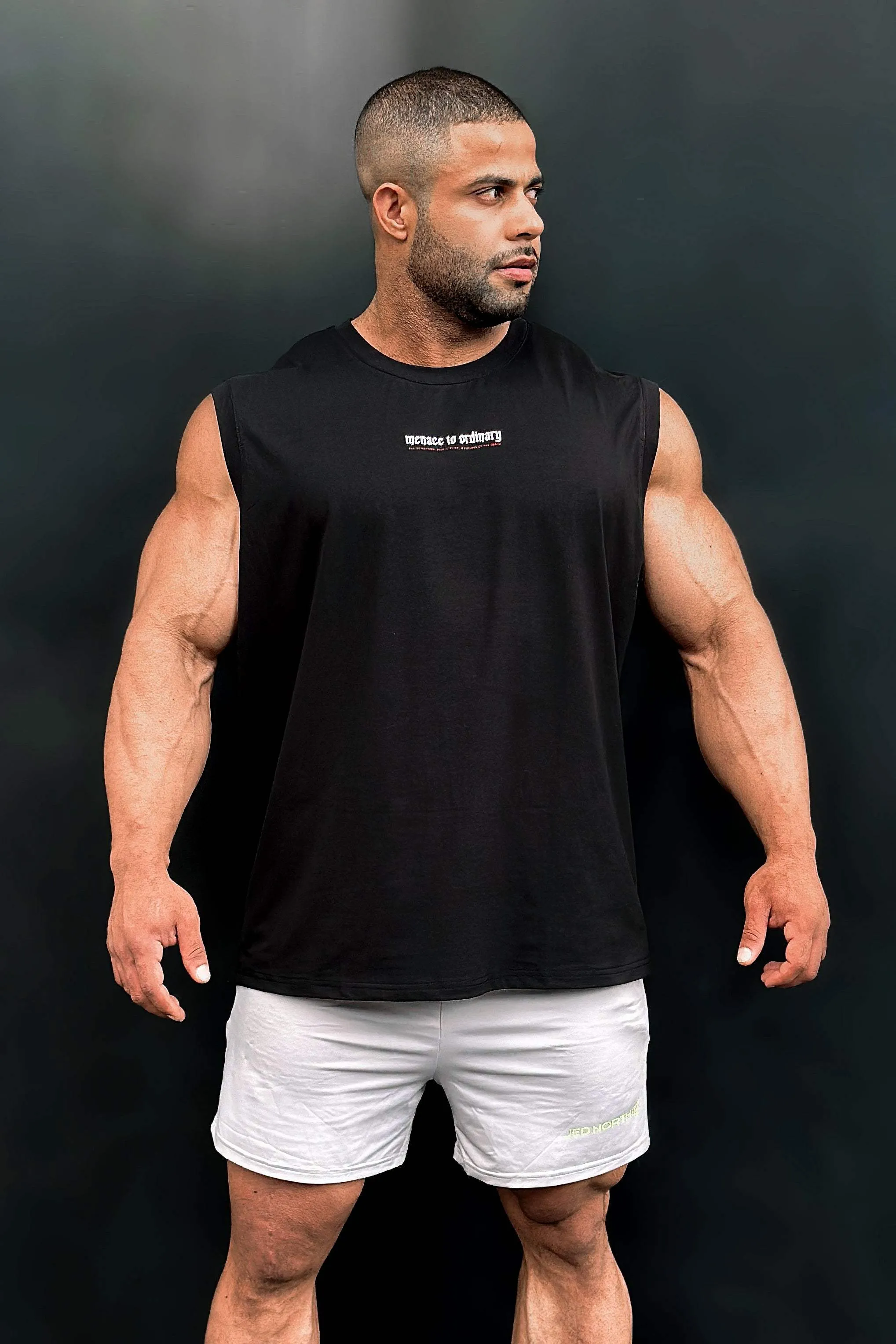 Sleeveless Muscle Tee - Black Everyday Comfort