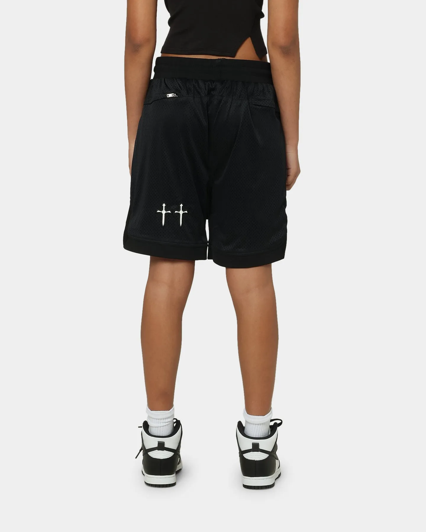 Saint Morta Graves Basketball Shorts Black Sleek Cut Daily Essential